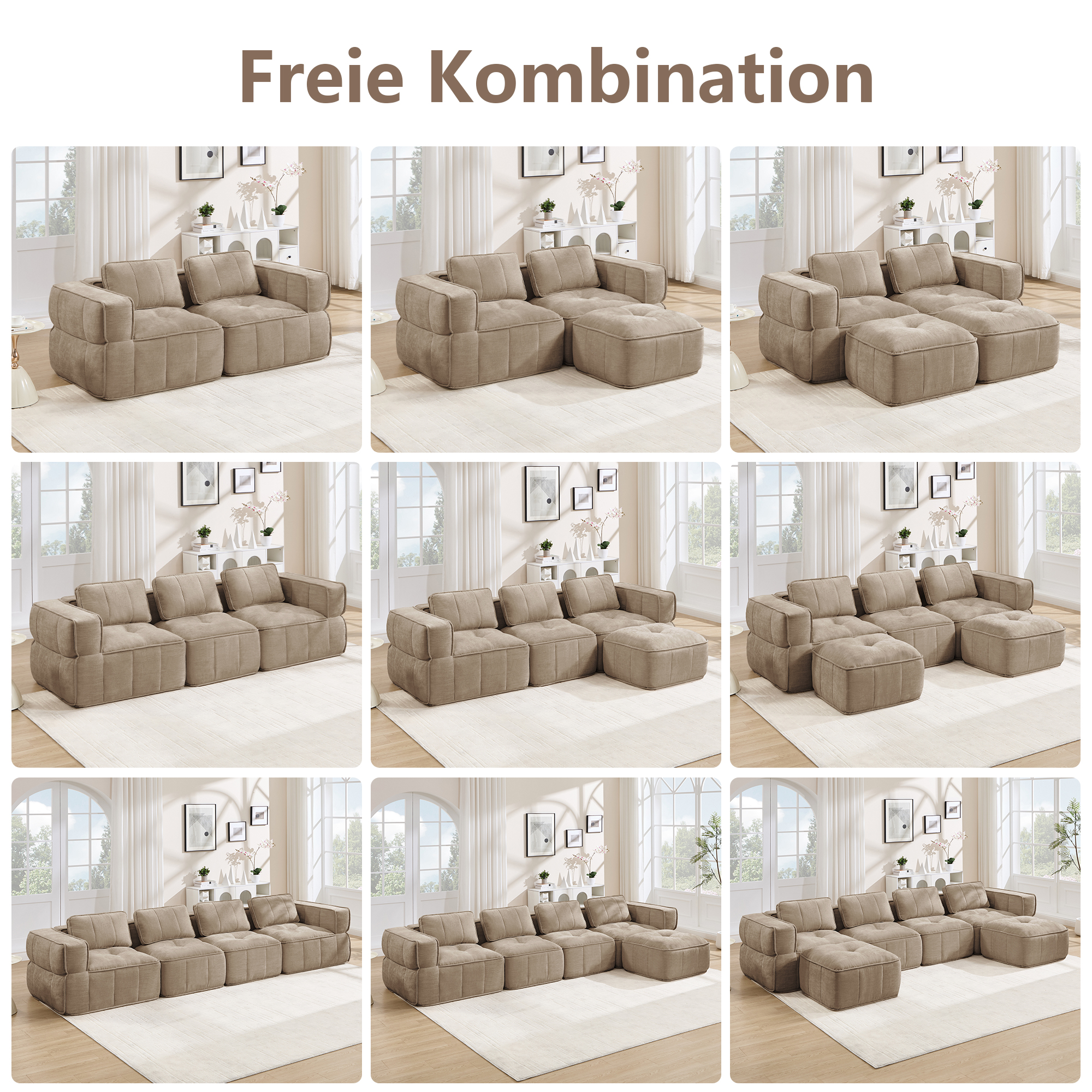 Canapé modulaire Sable - visuel 3