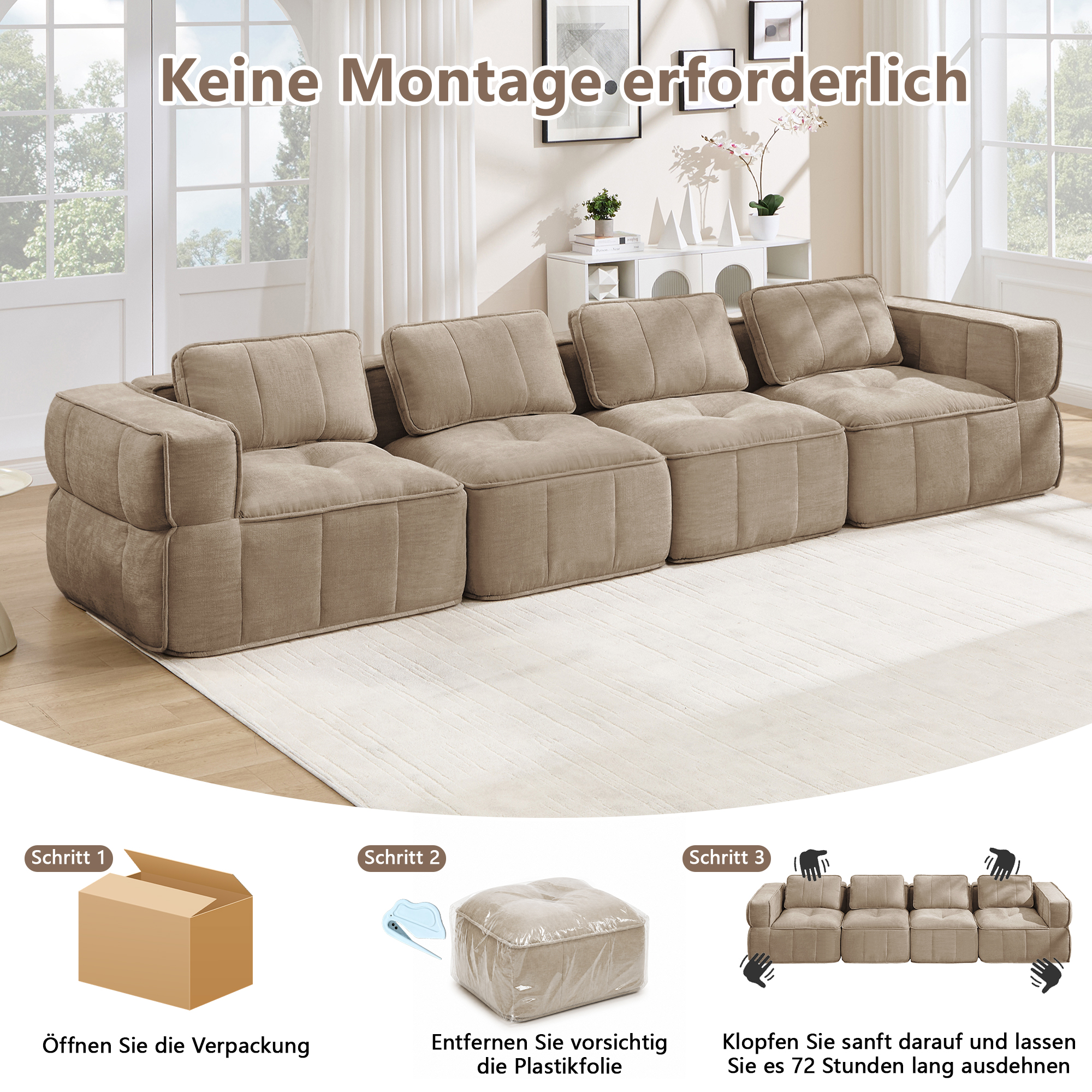 Canapé modulaire Sable - visuel 5