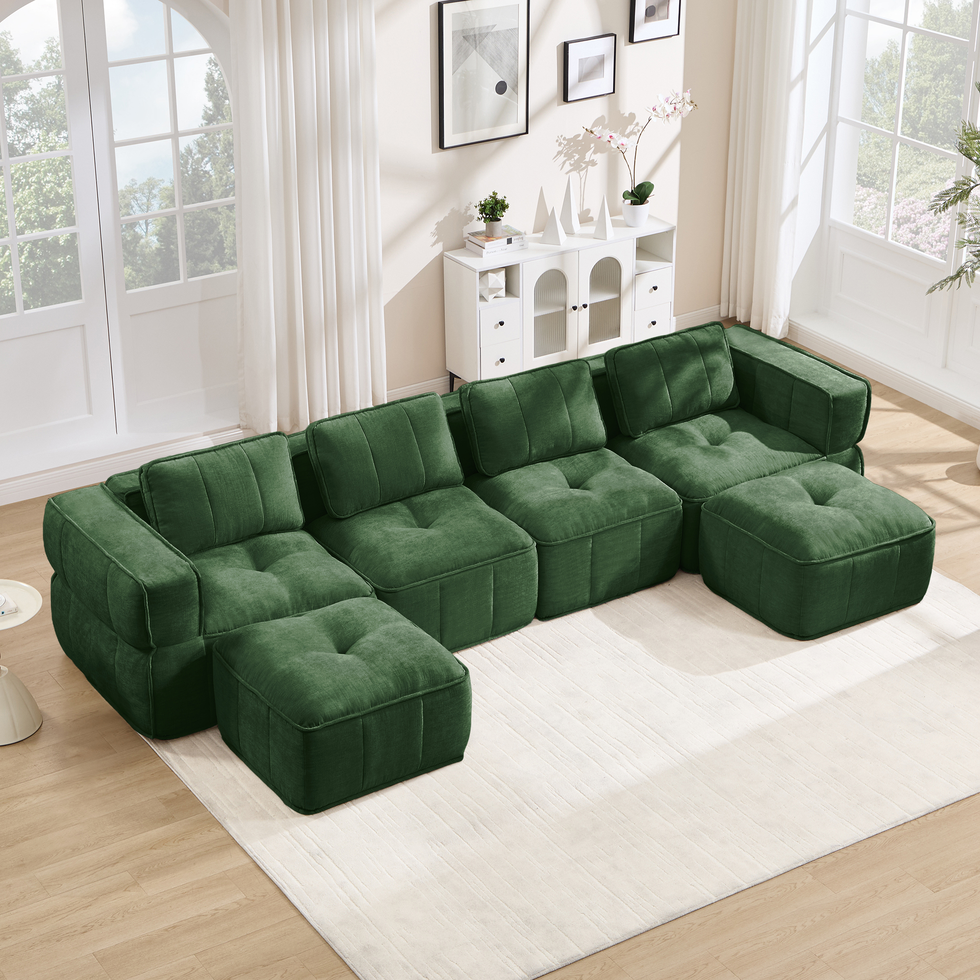 Canapé modulaire Vert - visuel 2
