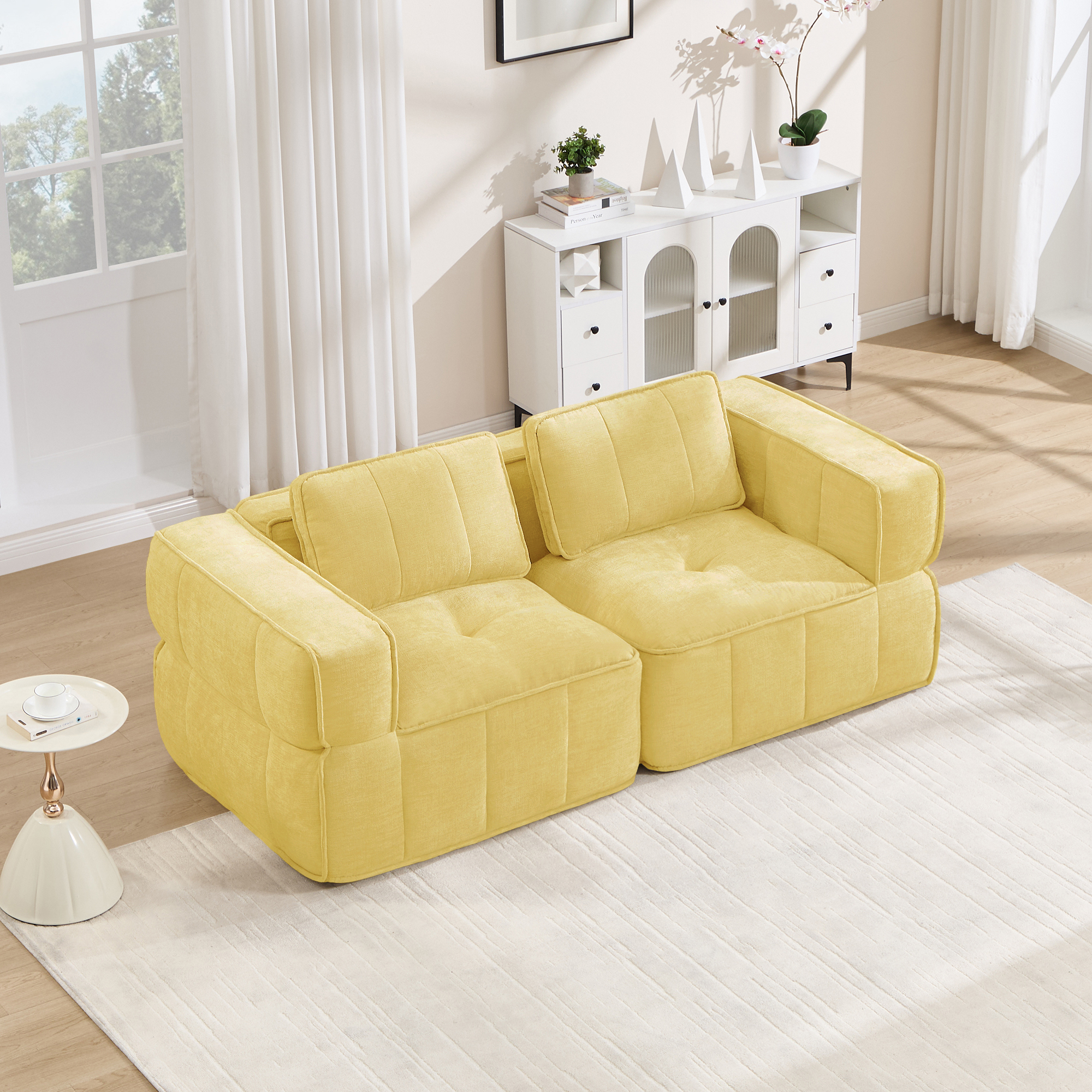 Canapé modulaire Jaune - visuel 1