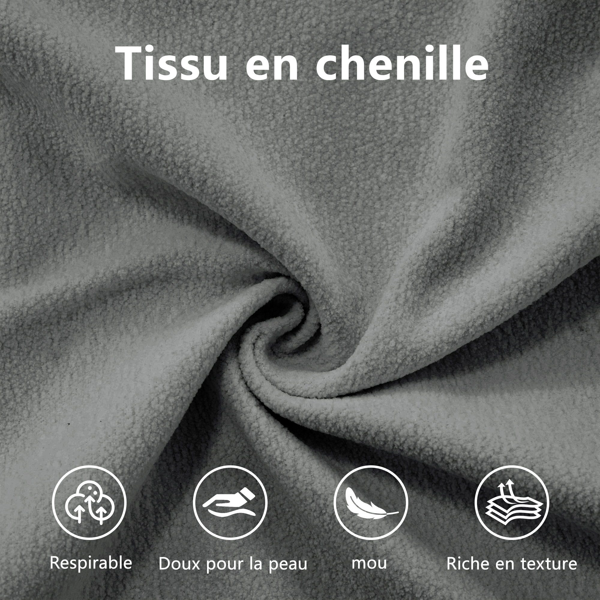 Détail du canapé d'angle
