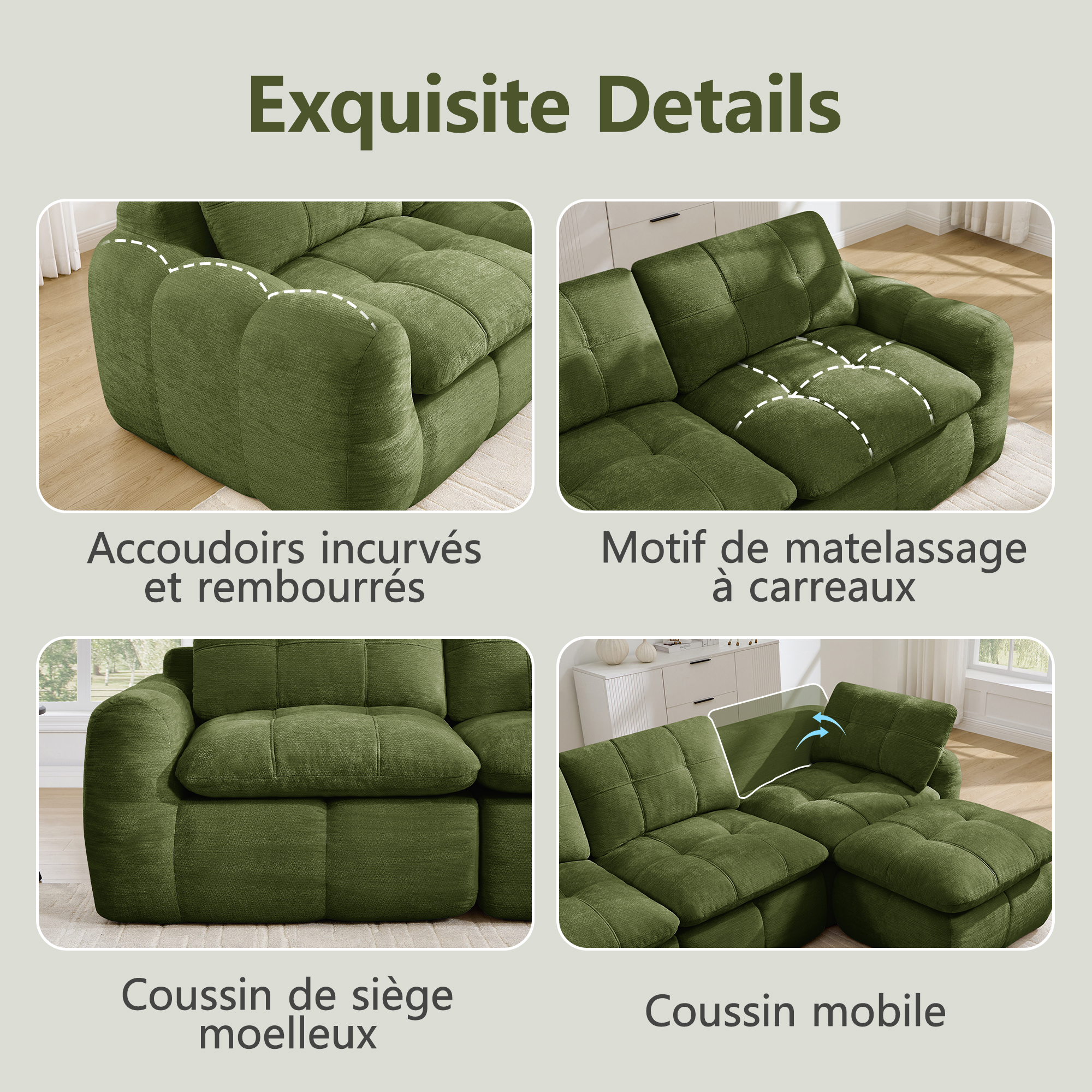Présentation du canapé