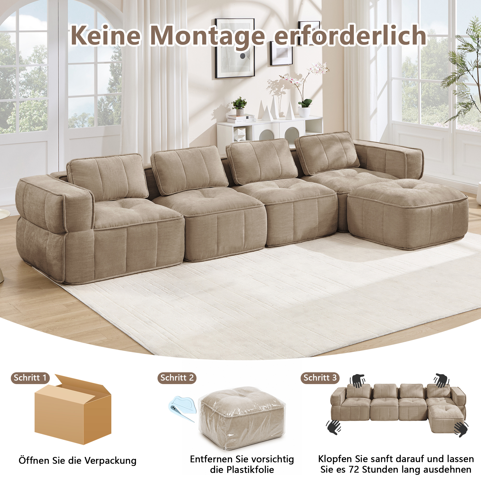 Canapé modulaire Sable - visuel 5
