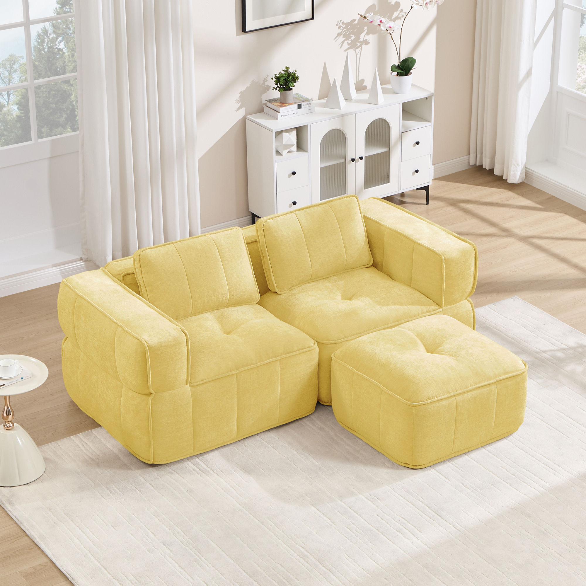 Canapé modulaire Jaune - visuel 2
