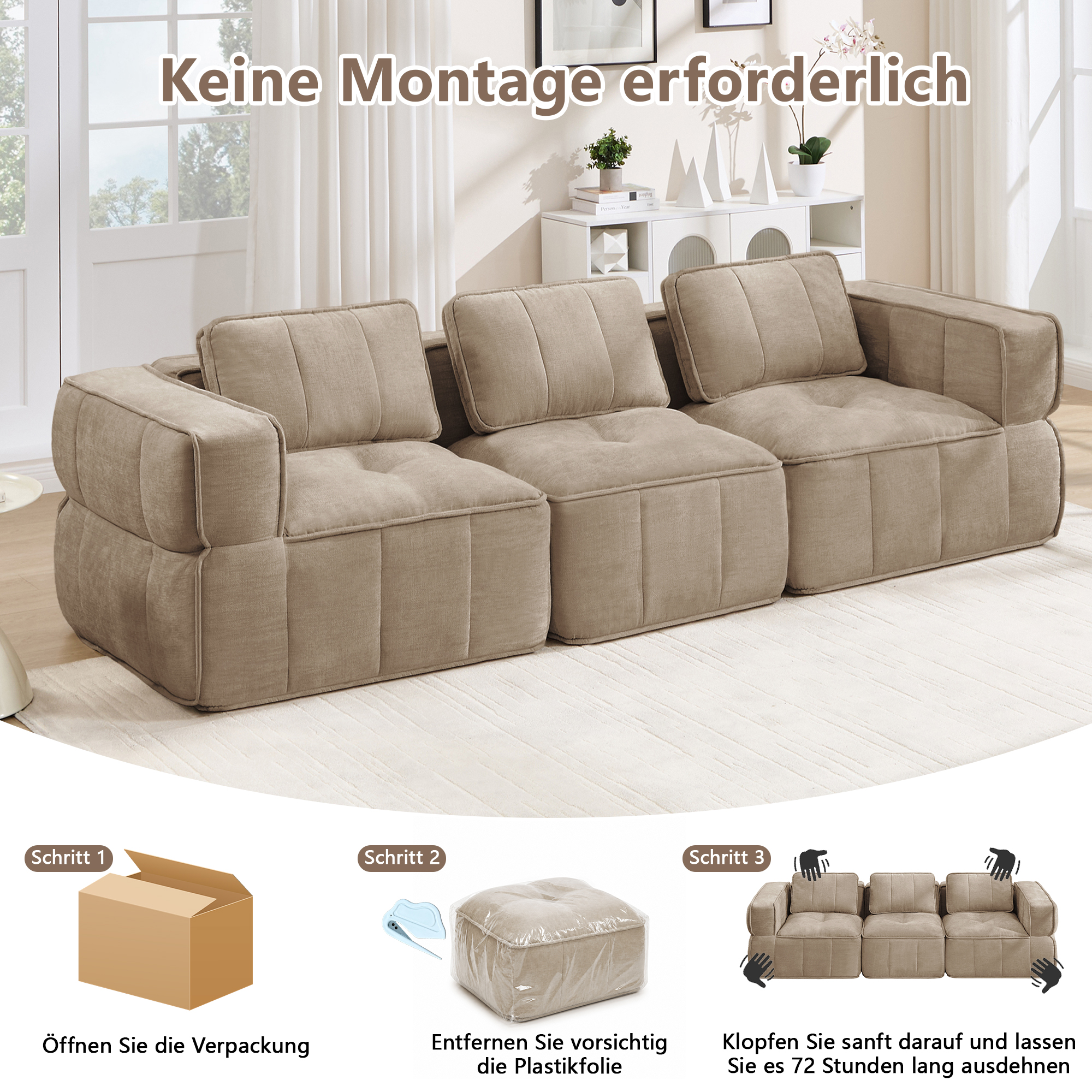 Canapé modulaire Sable - visuel 5