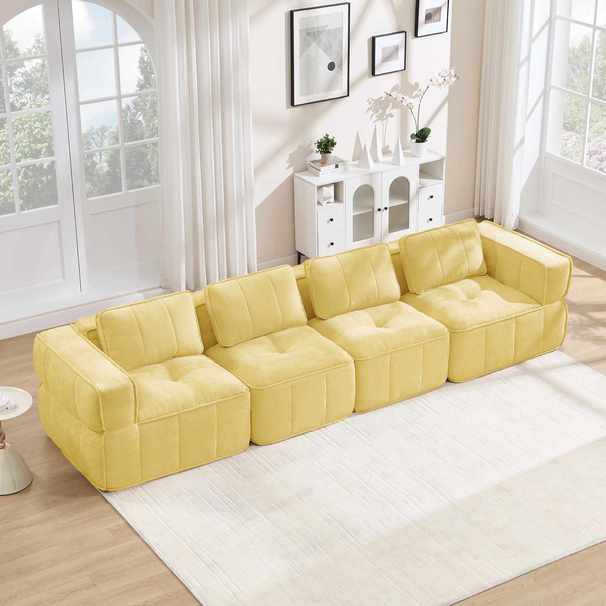 Canapé modulaire Jaune - visuel 1