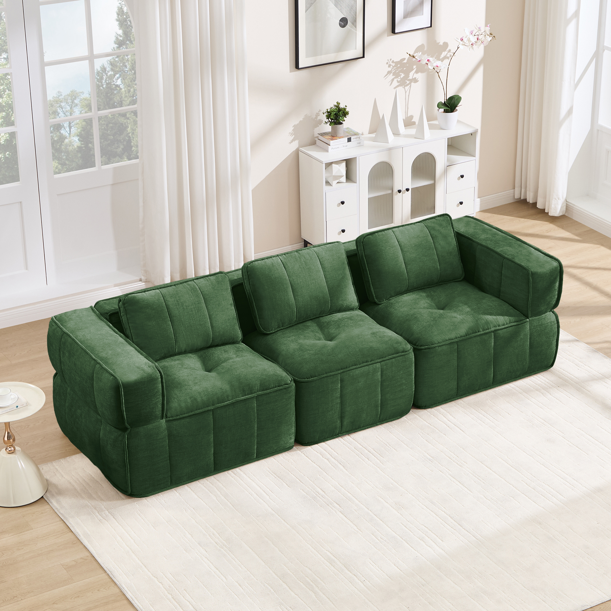 Canapé modulaire Vert - visuel 1