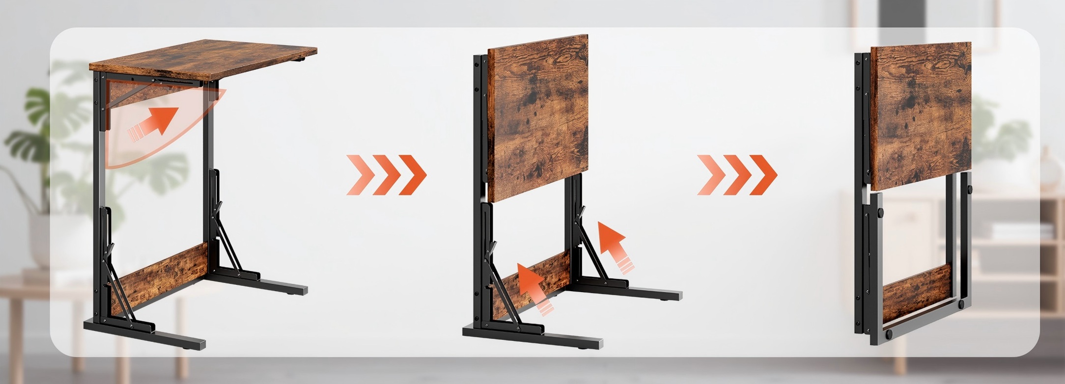 Structure stable de la table en forme de C