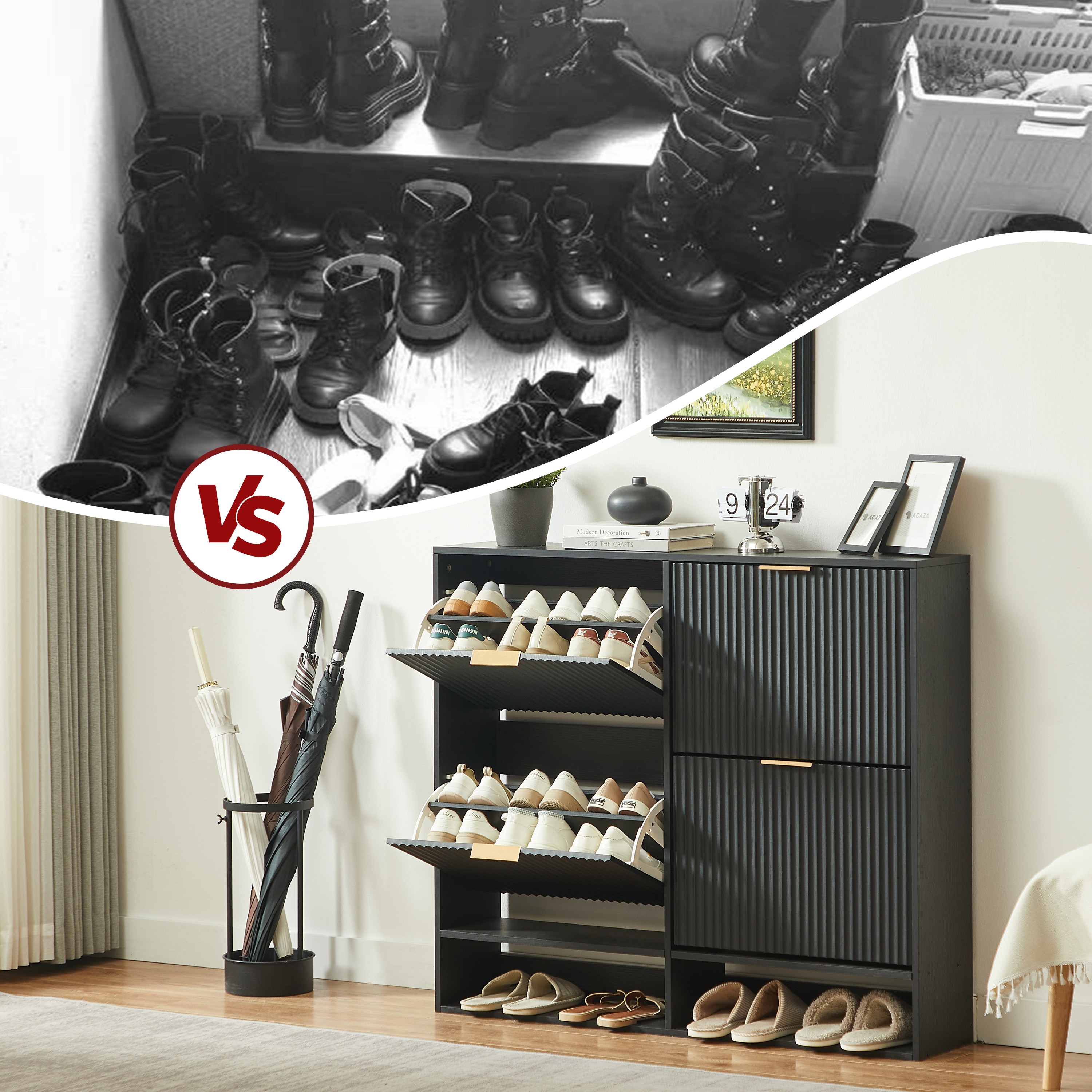 Présentation du meuble à chaussures