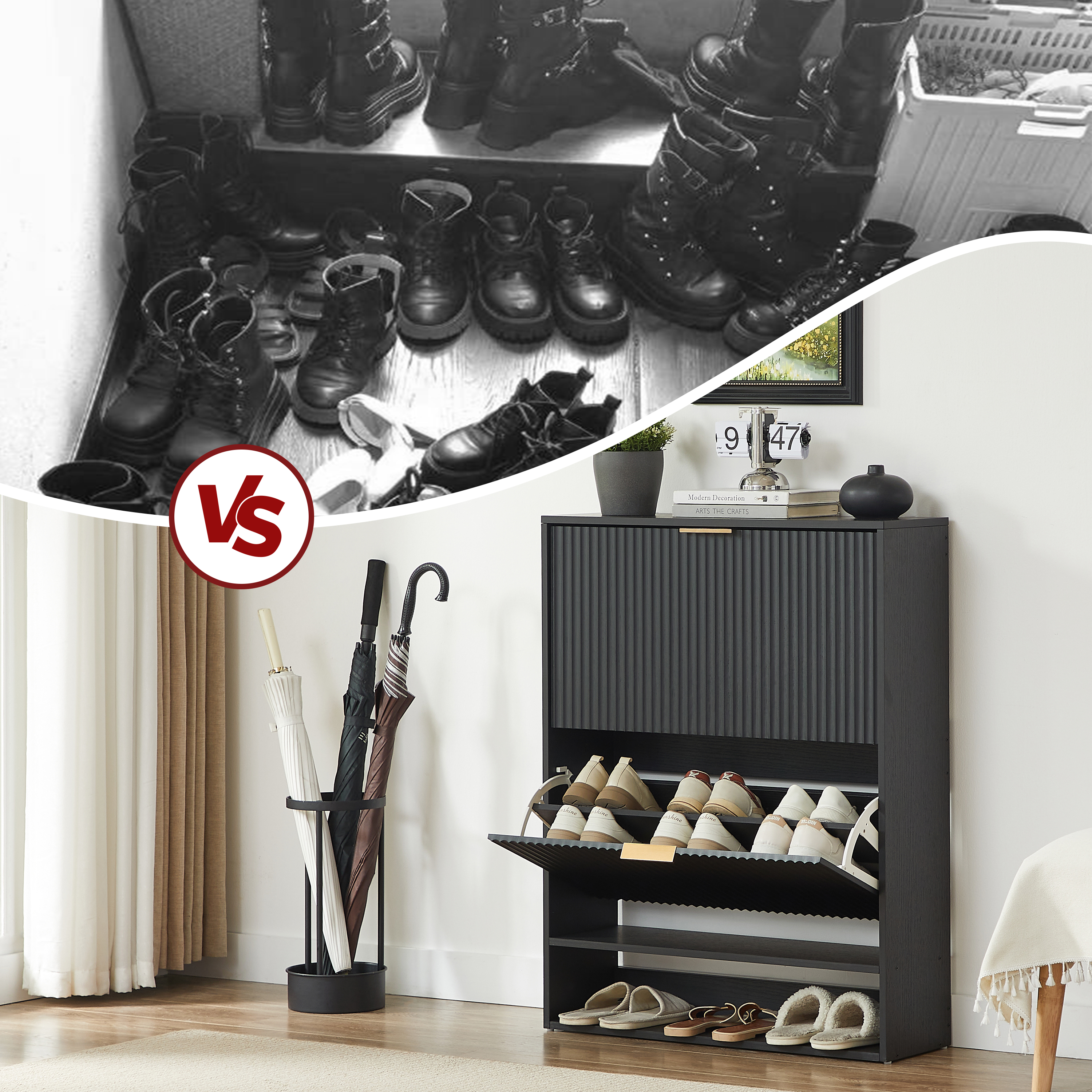 Présentation du meuble à chaussures