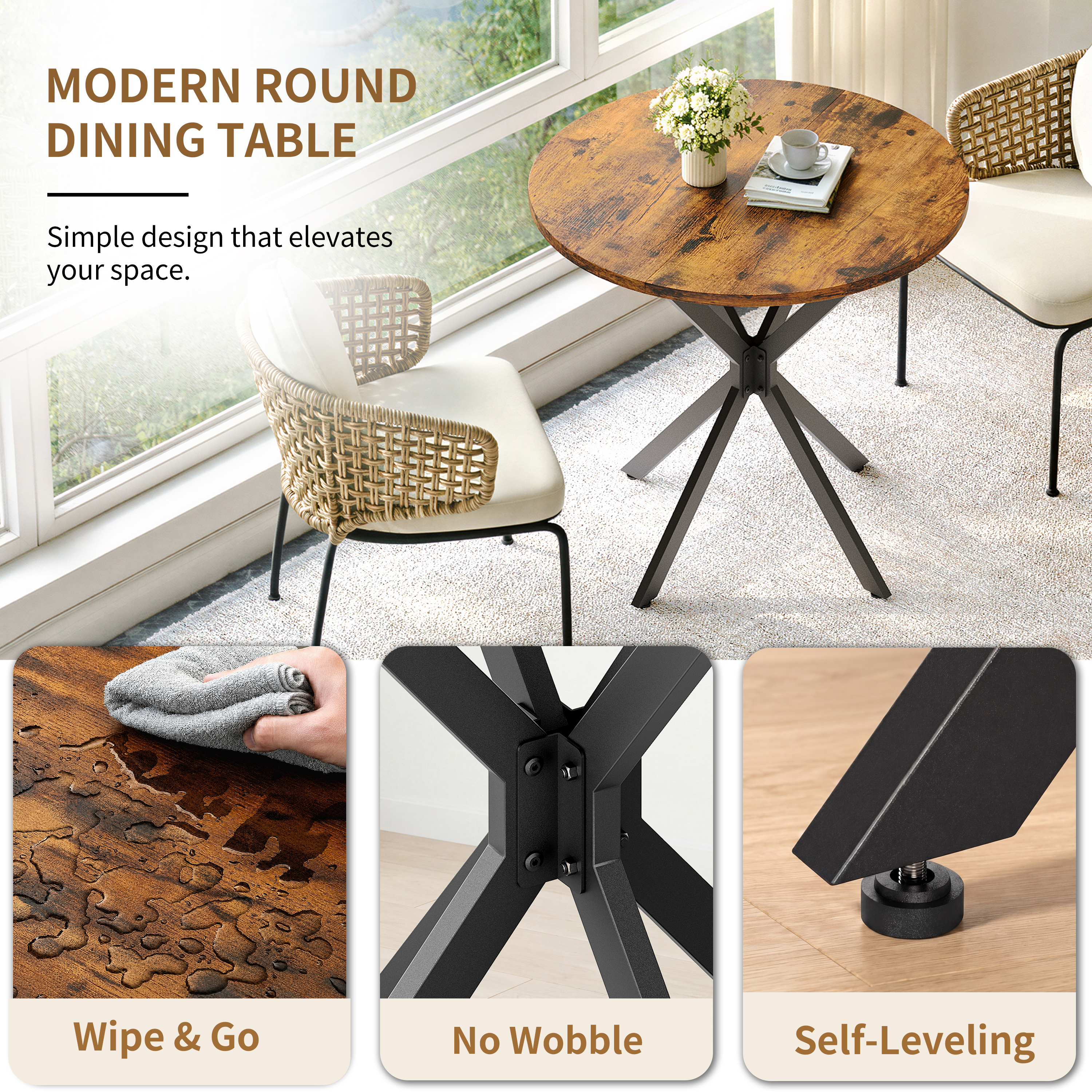 utilisable comme surface de rangement, table d’appoint ou bureau ergonomique