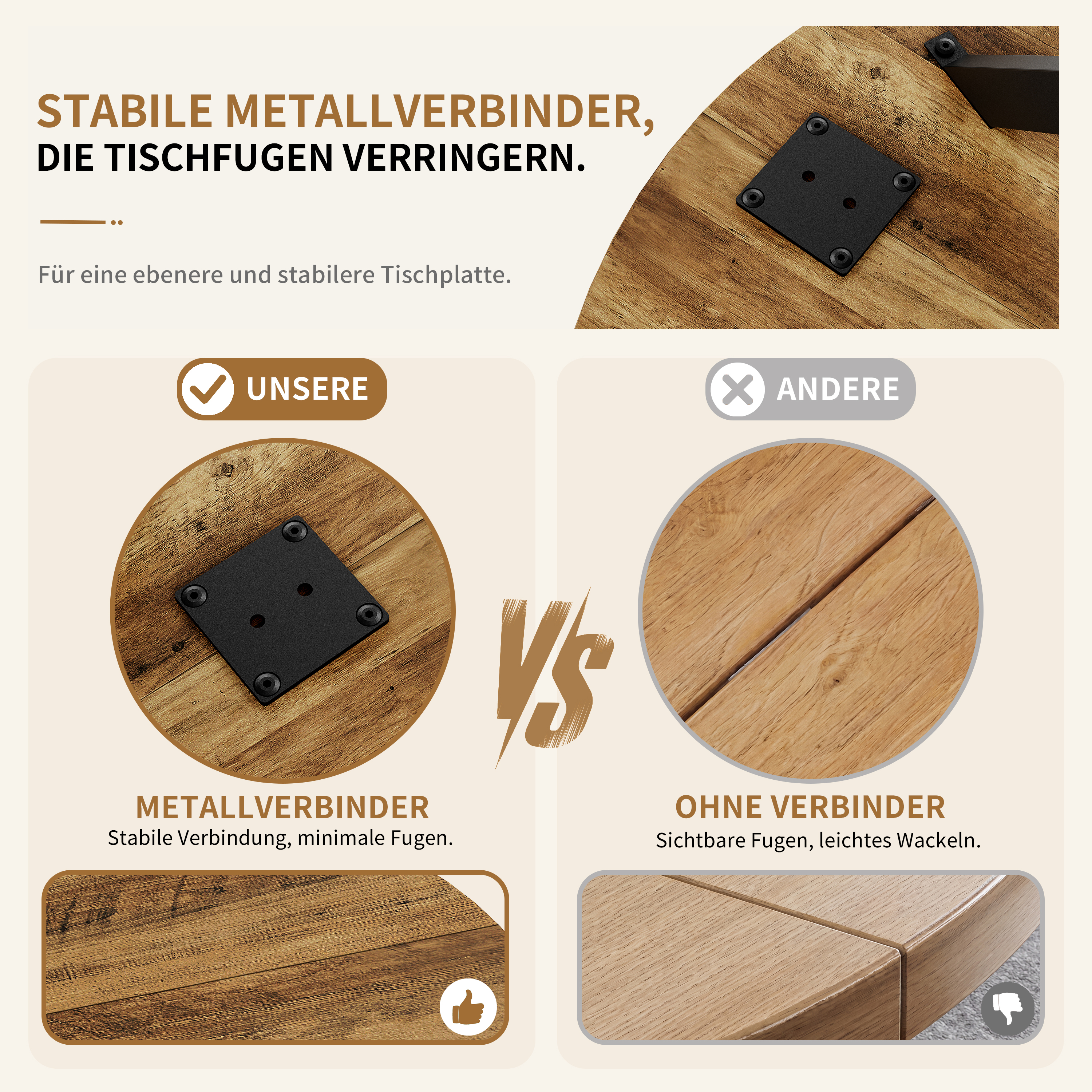 Détail du table à manger