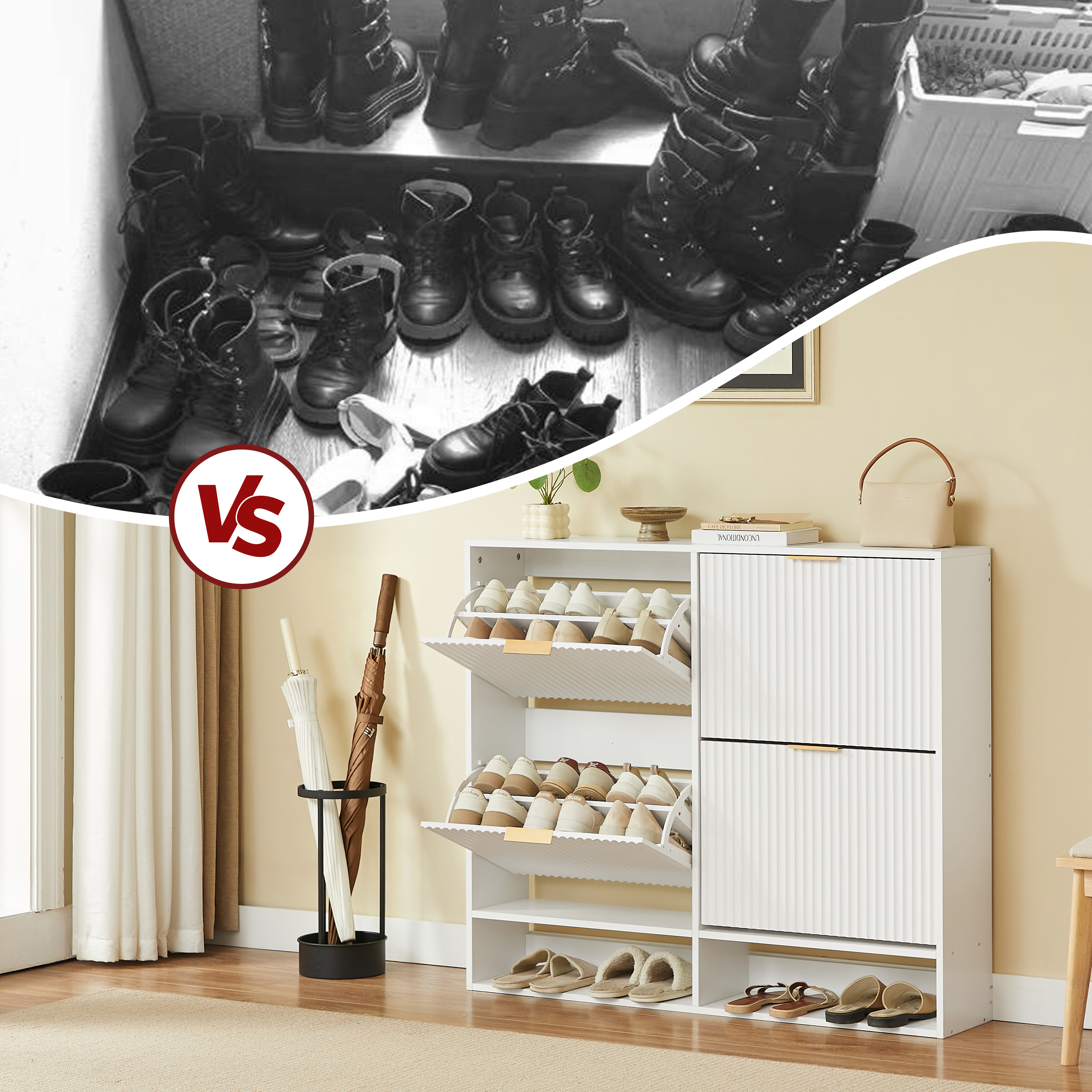 Présentation du meuble à chaussures