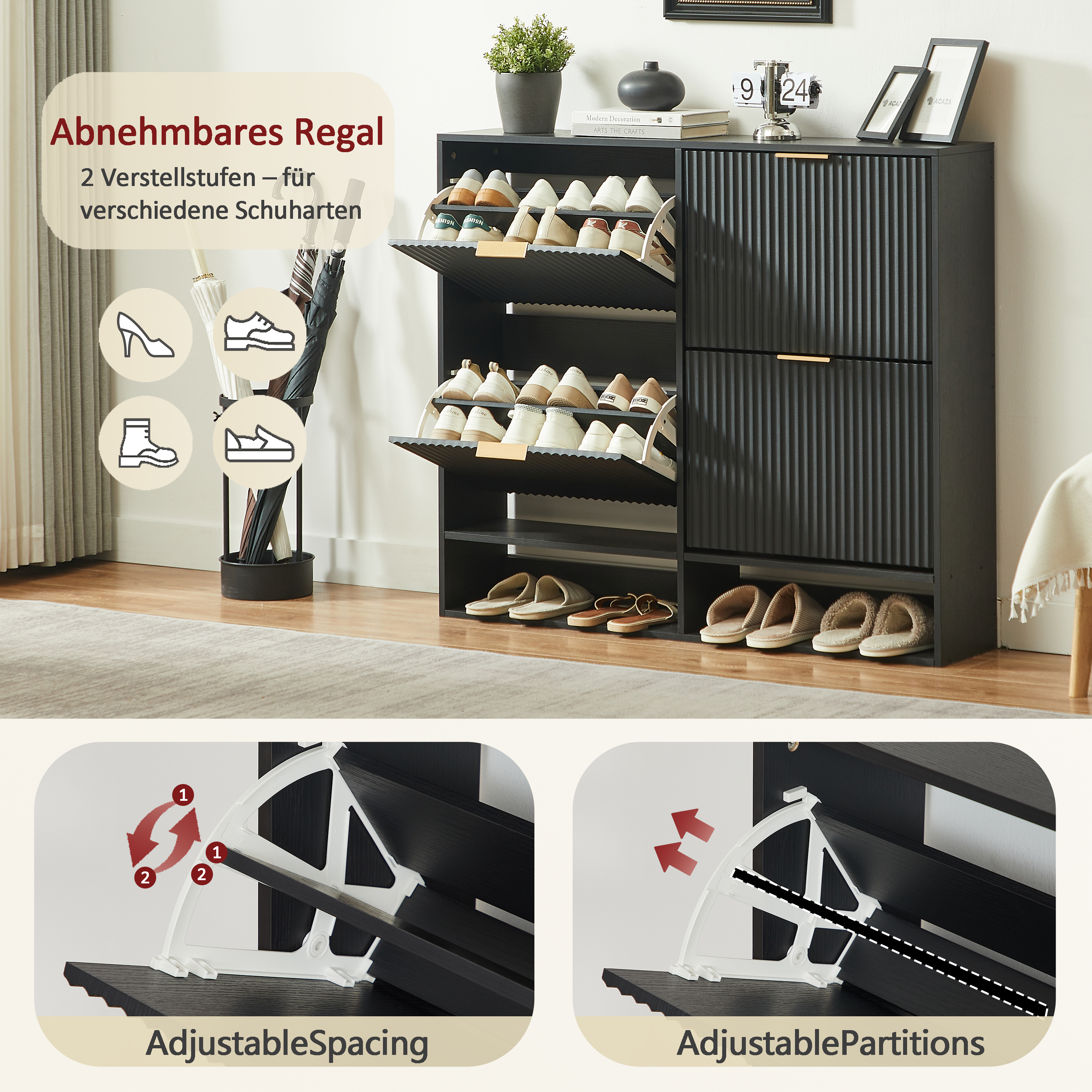 Présentation du meuble à chaussures