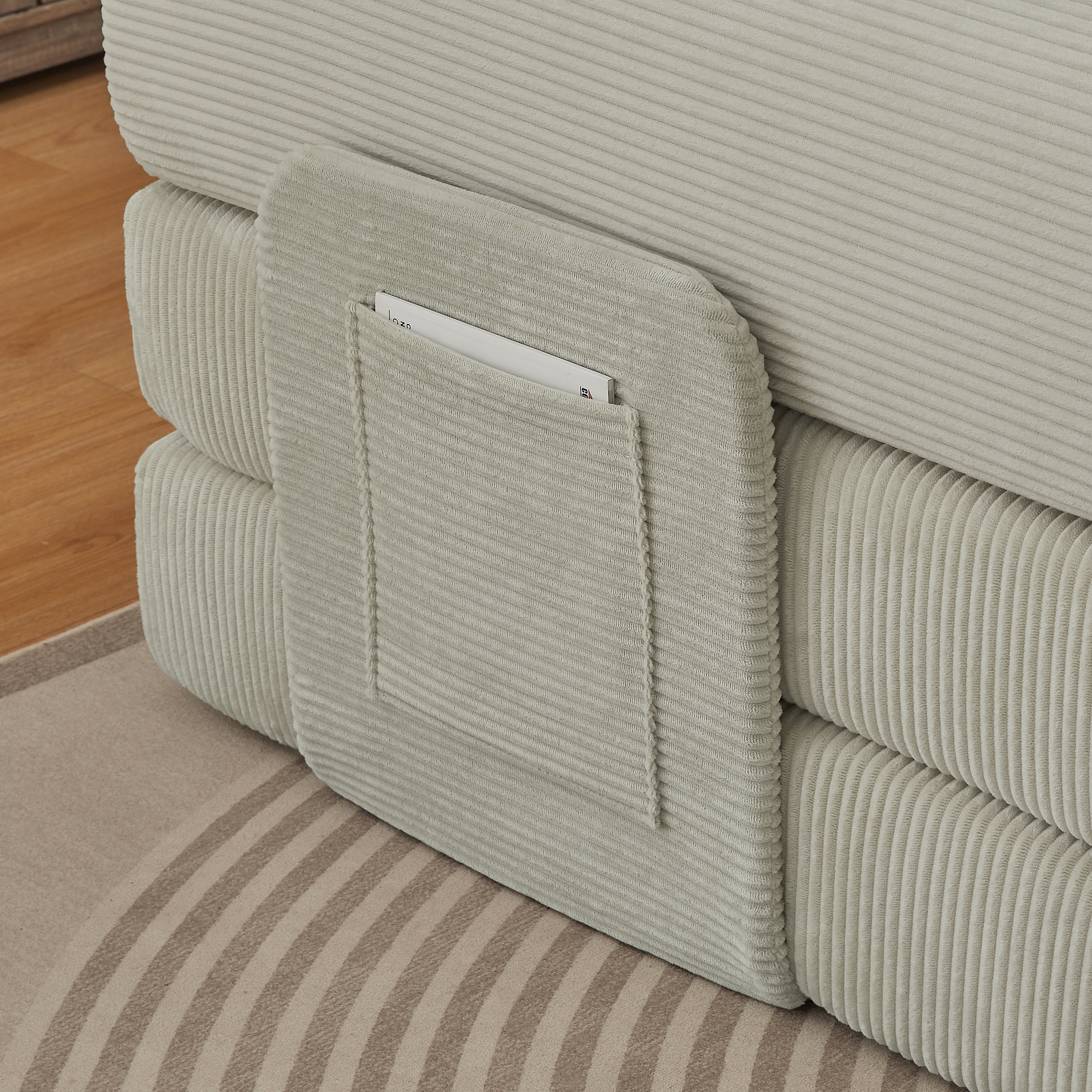 Canapé-lit 3 places convertible en mousse Beige - points forts 1