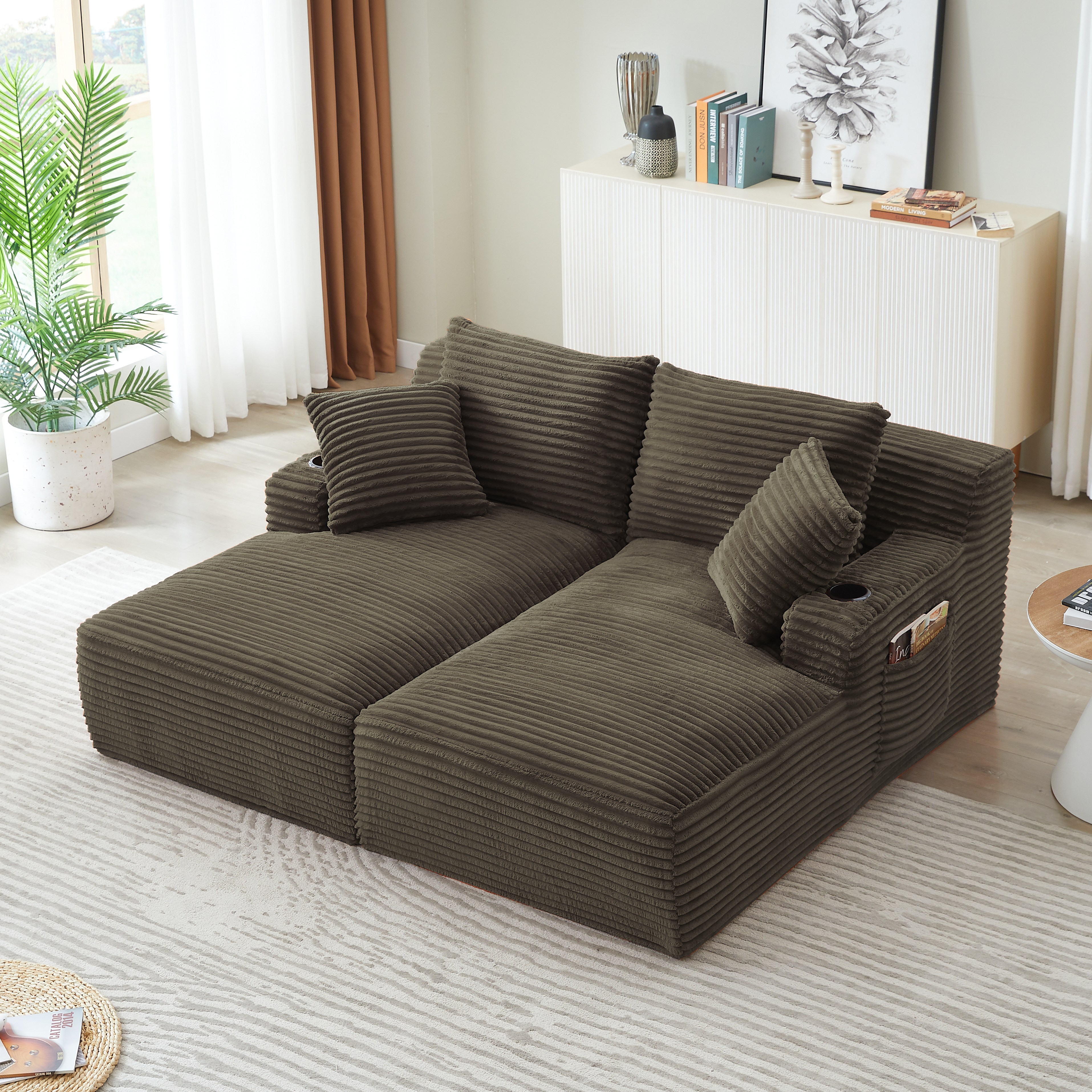 Détail chaise longue convertible