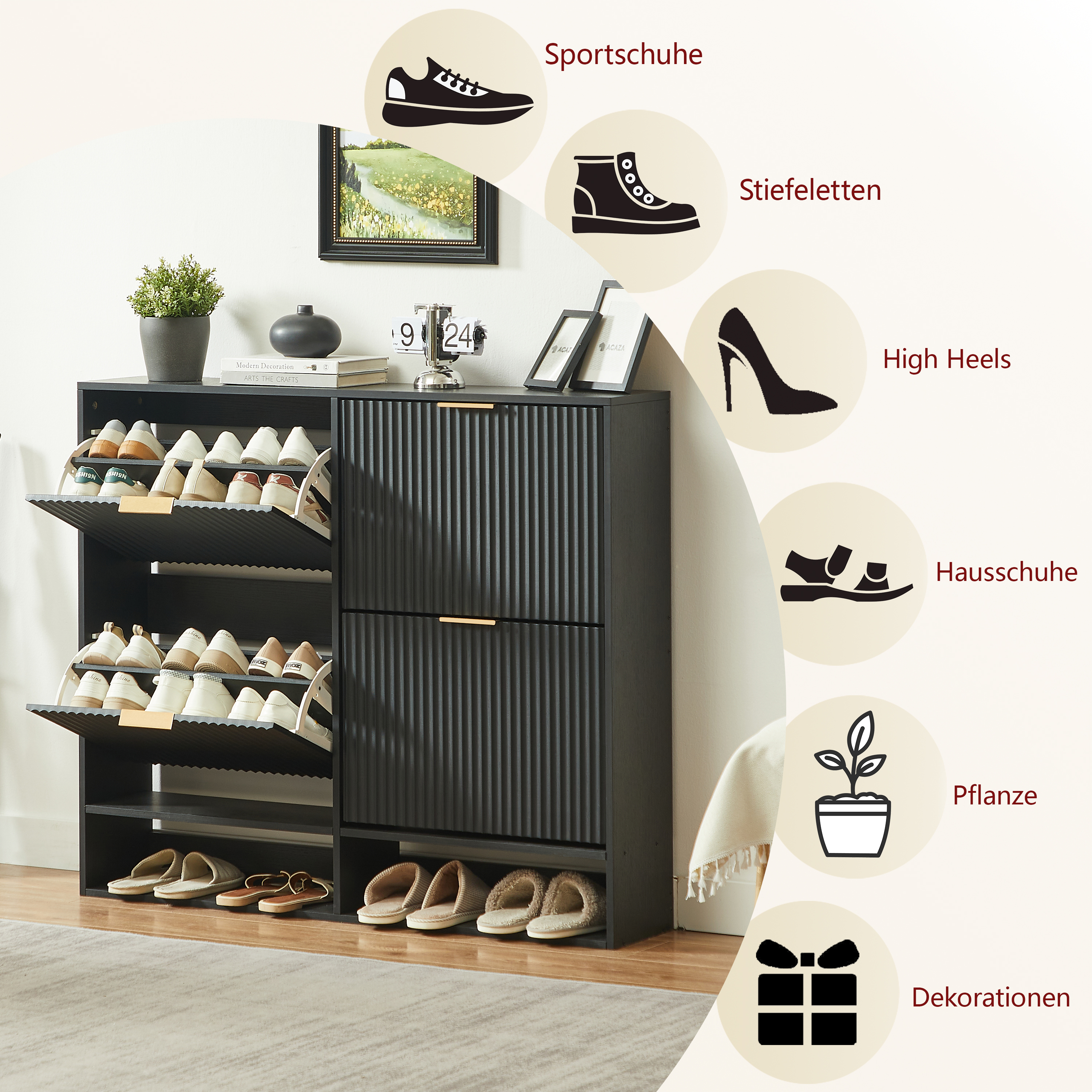 Présentation du meuble à chaussures