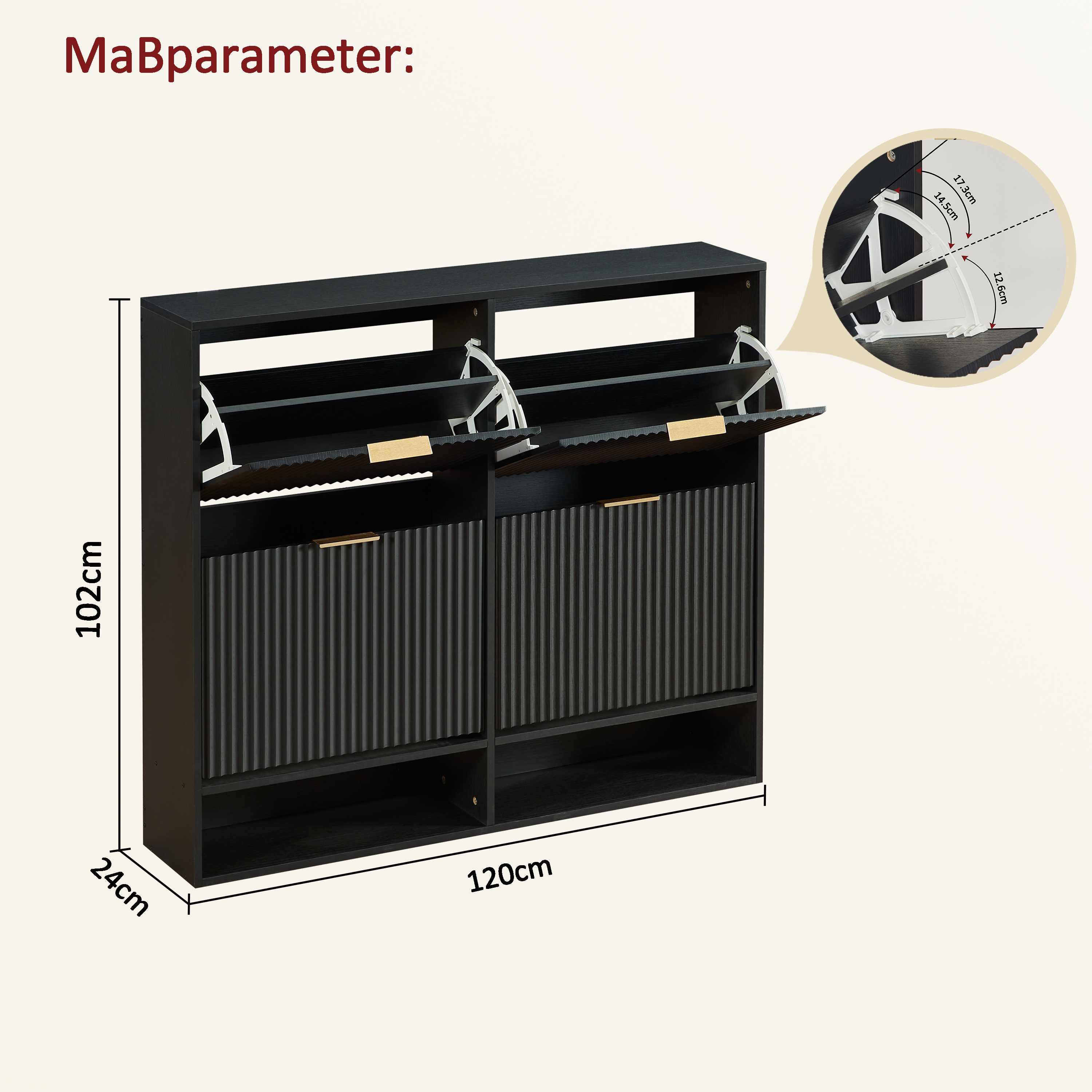 Dimensions du meuble à chaussures