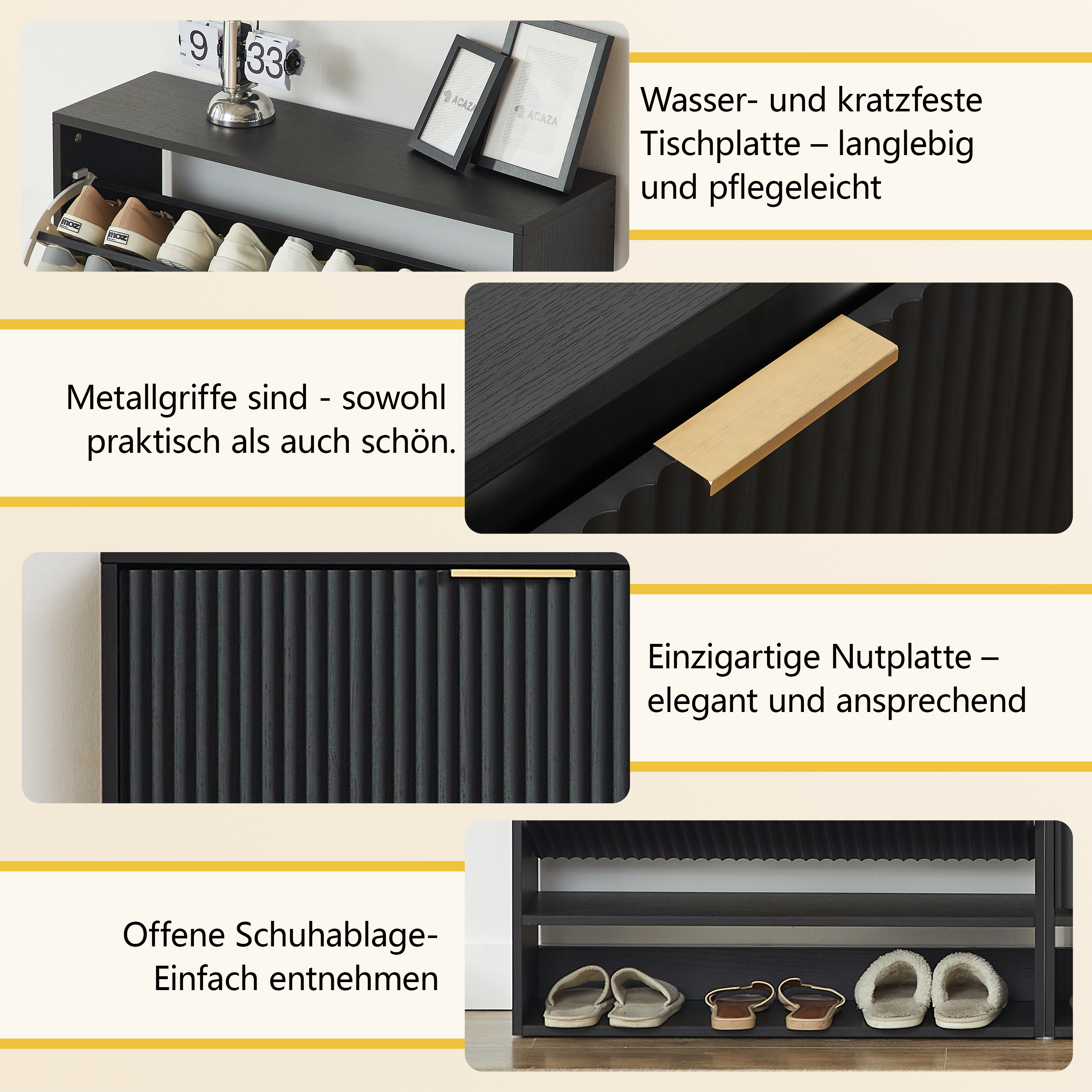 Présentation du meuble à chaussures