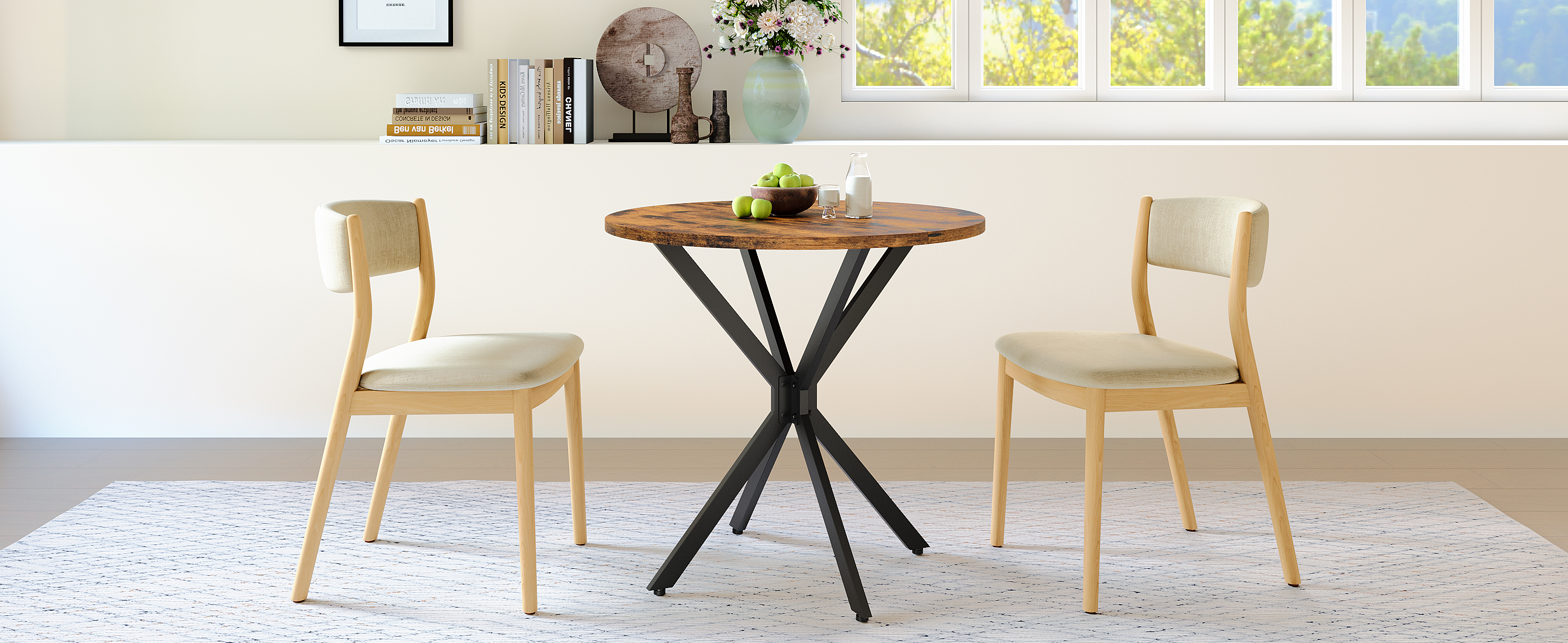 détail pieds réglables en hauteur