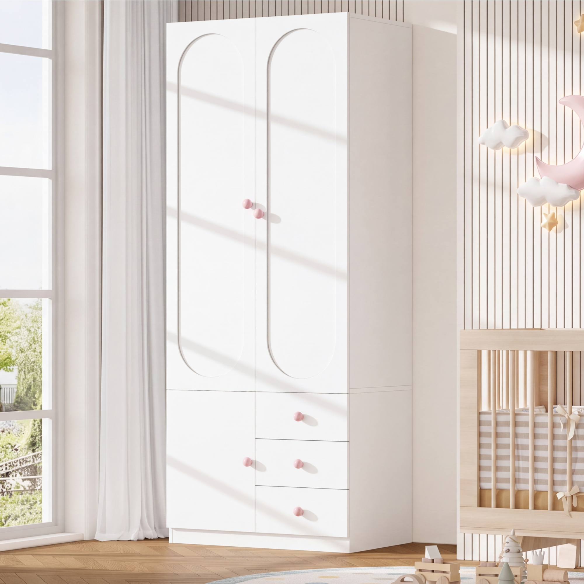 Armoire blanche pour chambre d'enfant