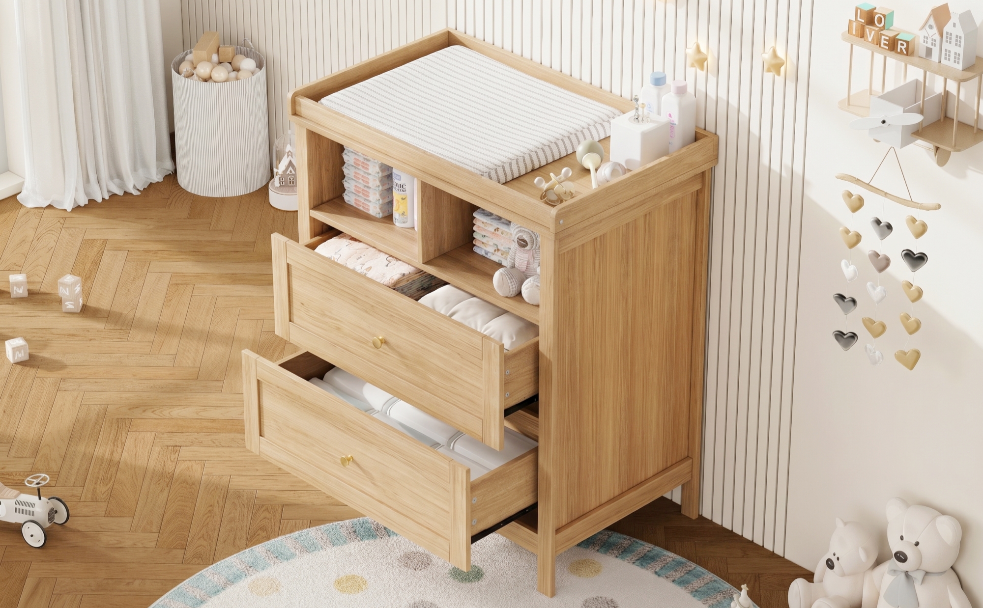 Détail du mobilier enfant