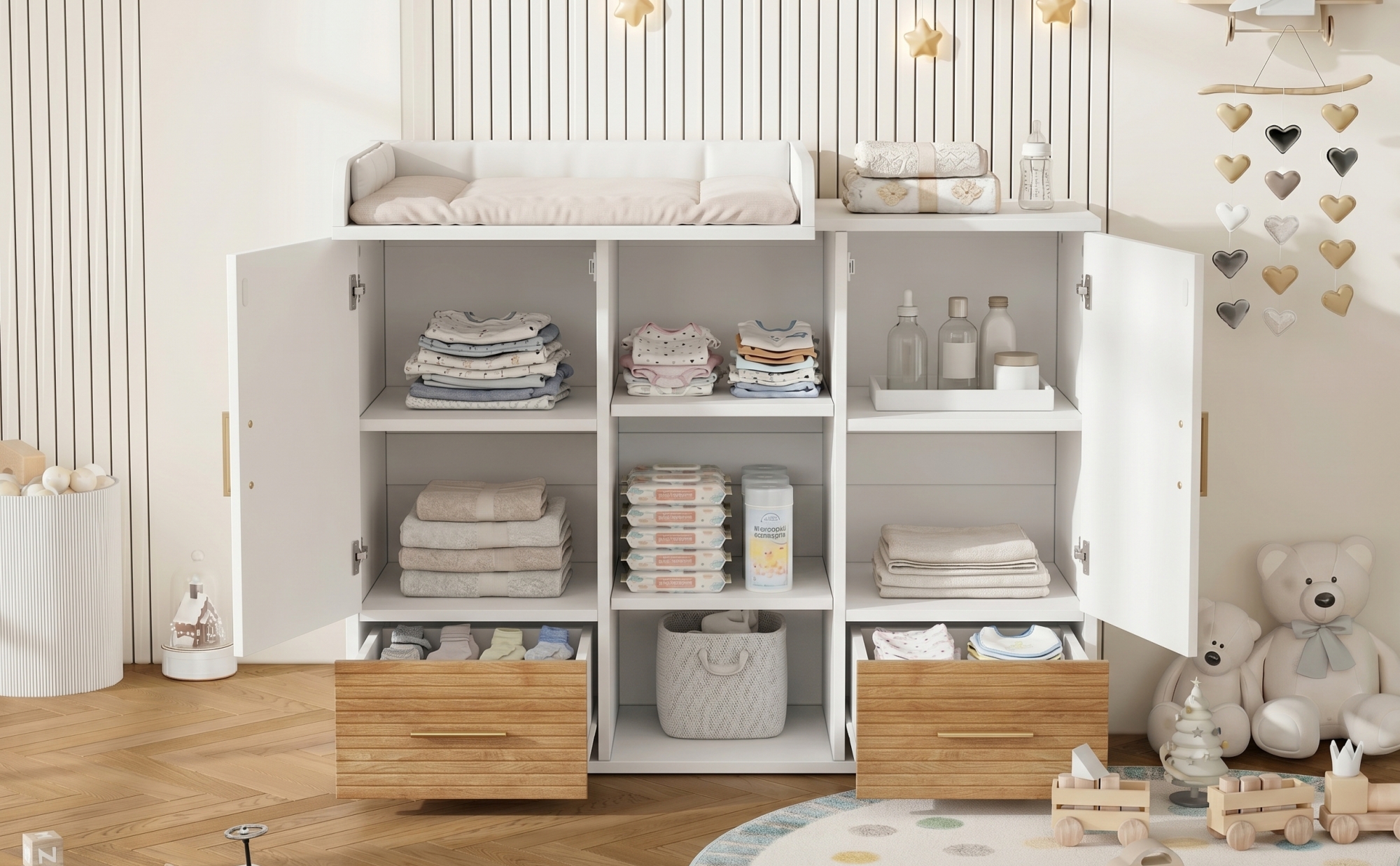 Détail du mobilier enfant