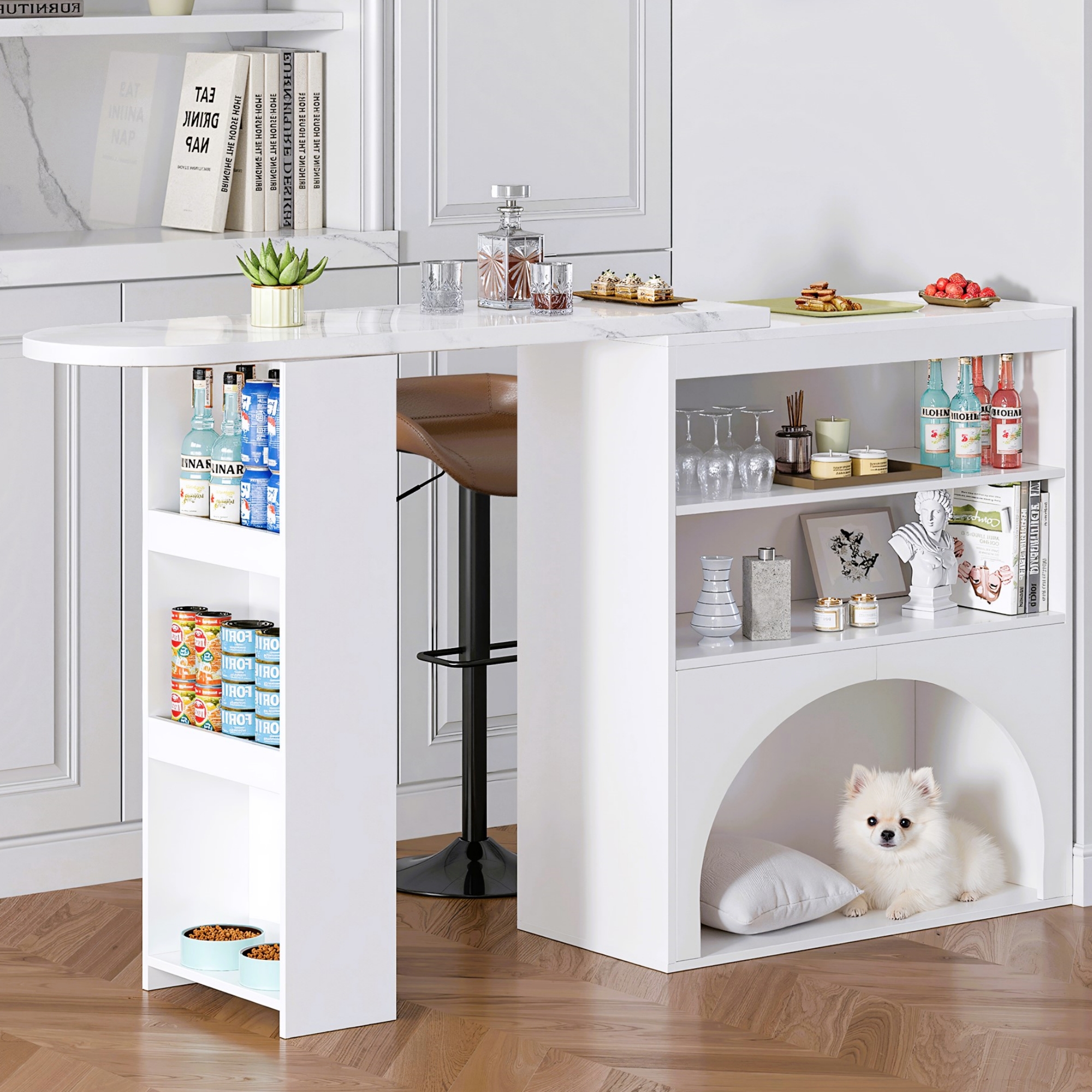 aperçu ambiance table‑bar extensible chez soi