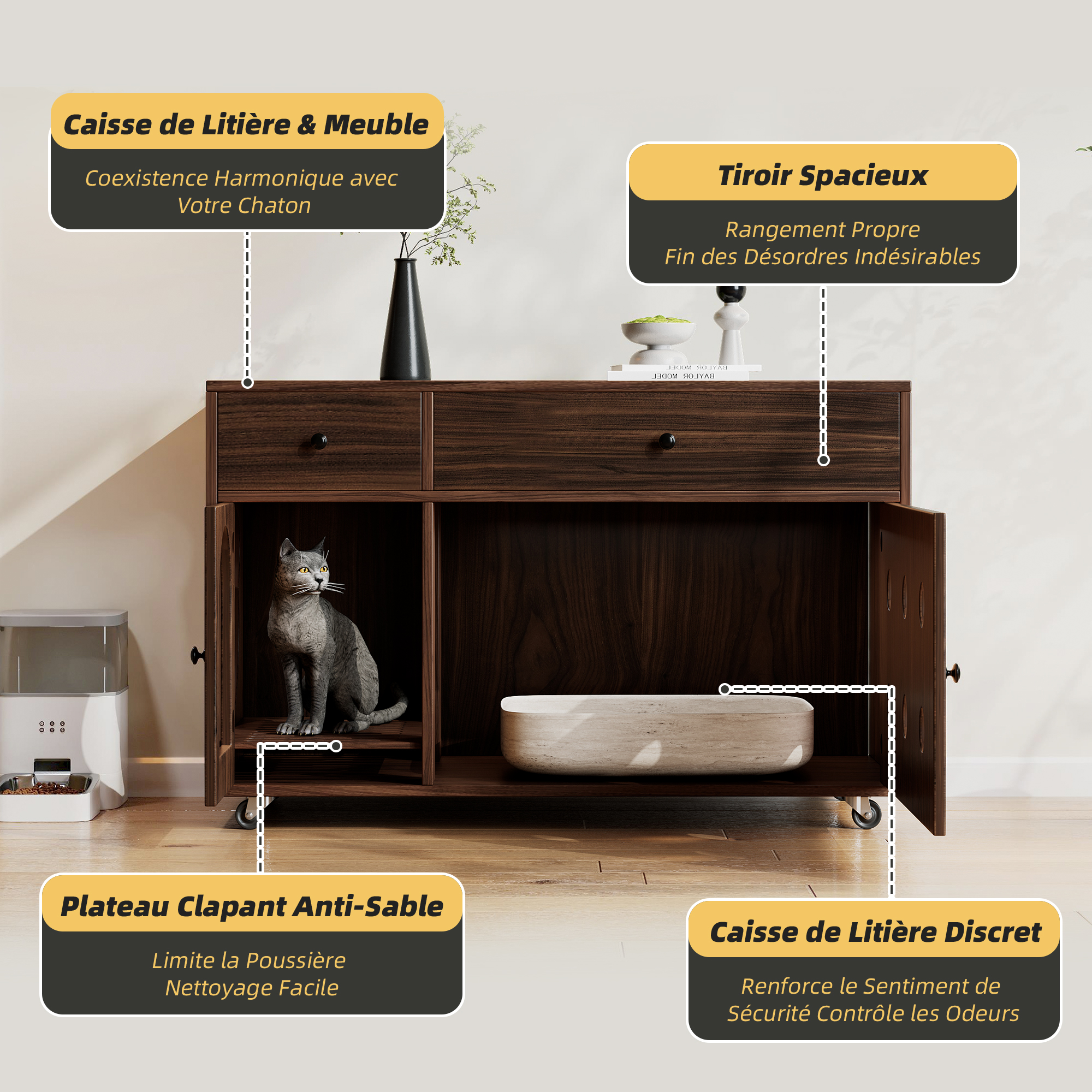 Style scandinave blanc minimaliste