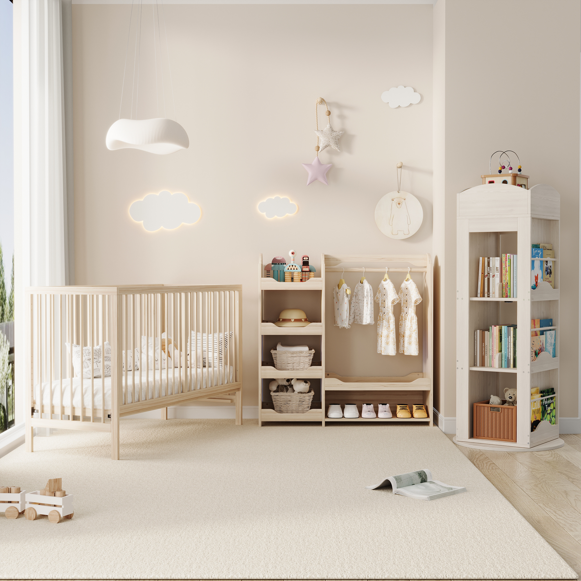 Détail du ensemble de mobilier enfant