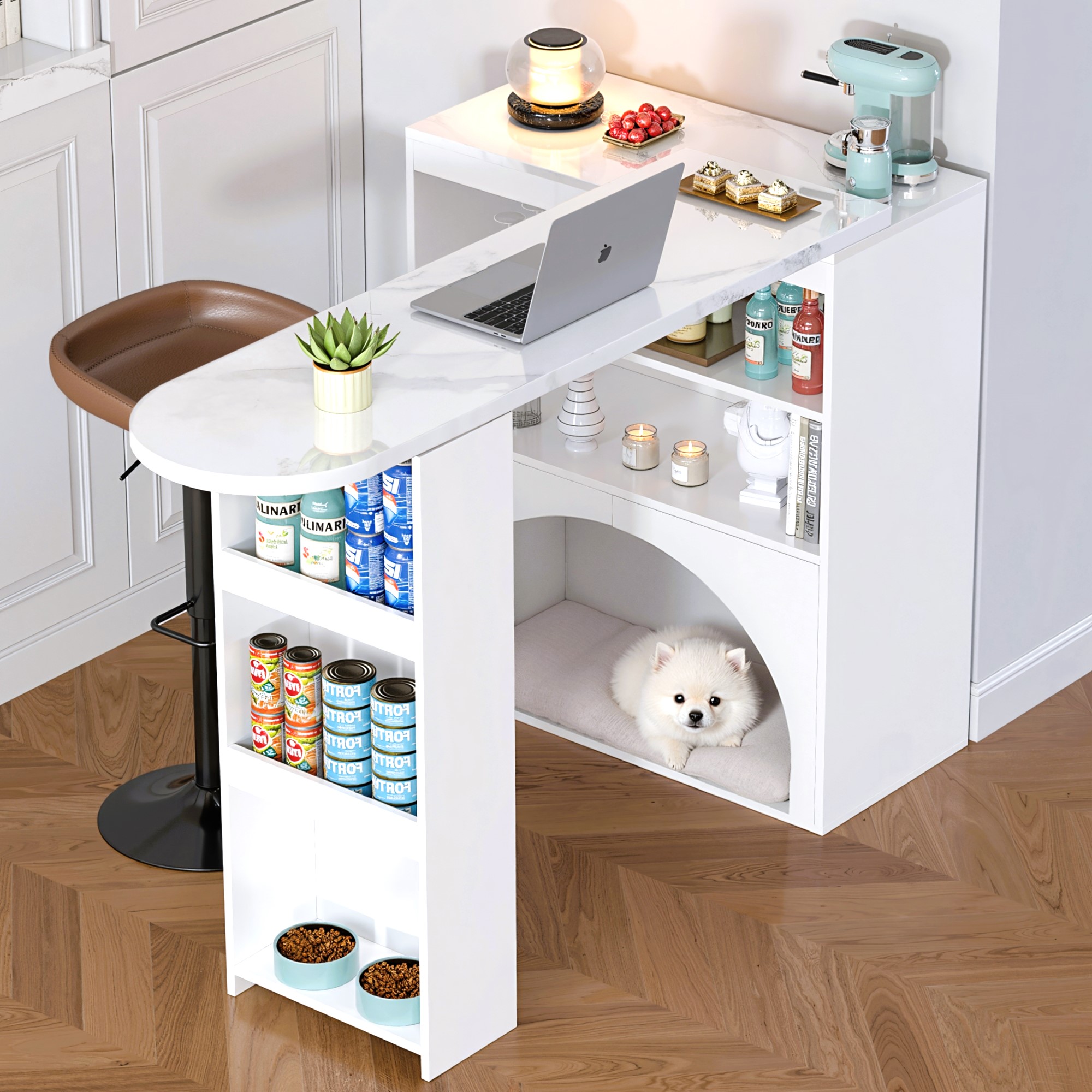 design compact adapté aux petits appartements, peut être placée dans les coins