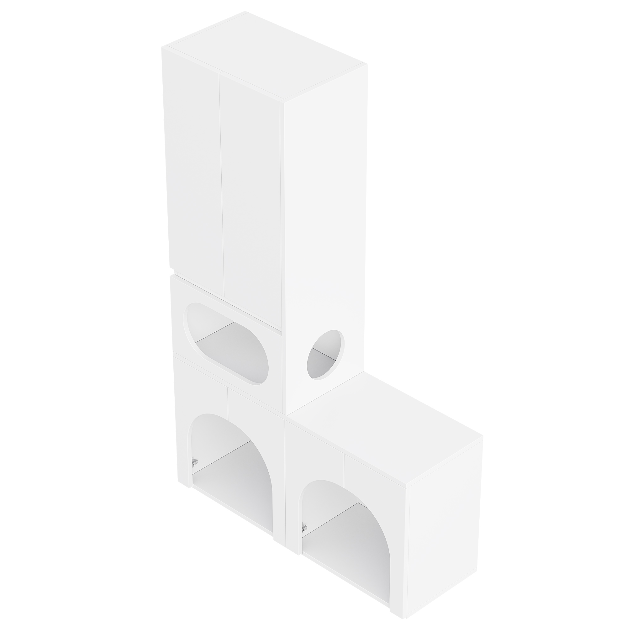 Vue trois-quarts déco salon