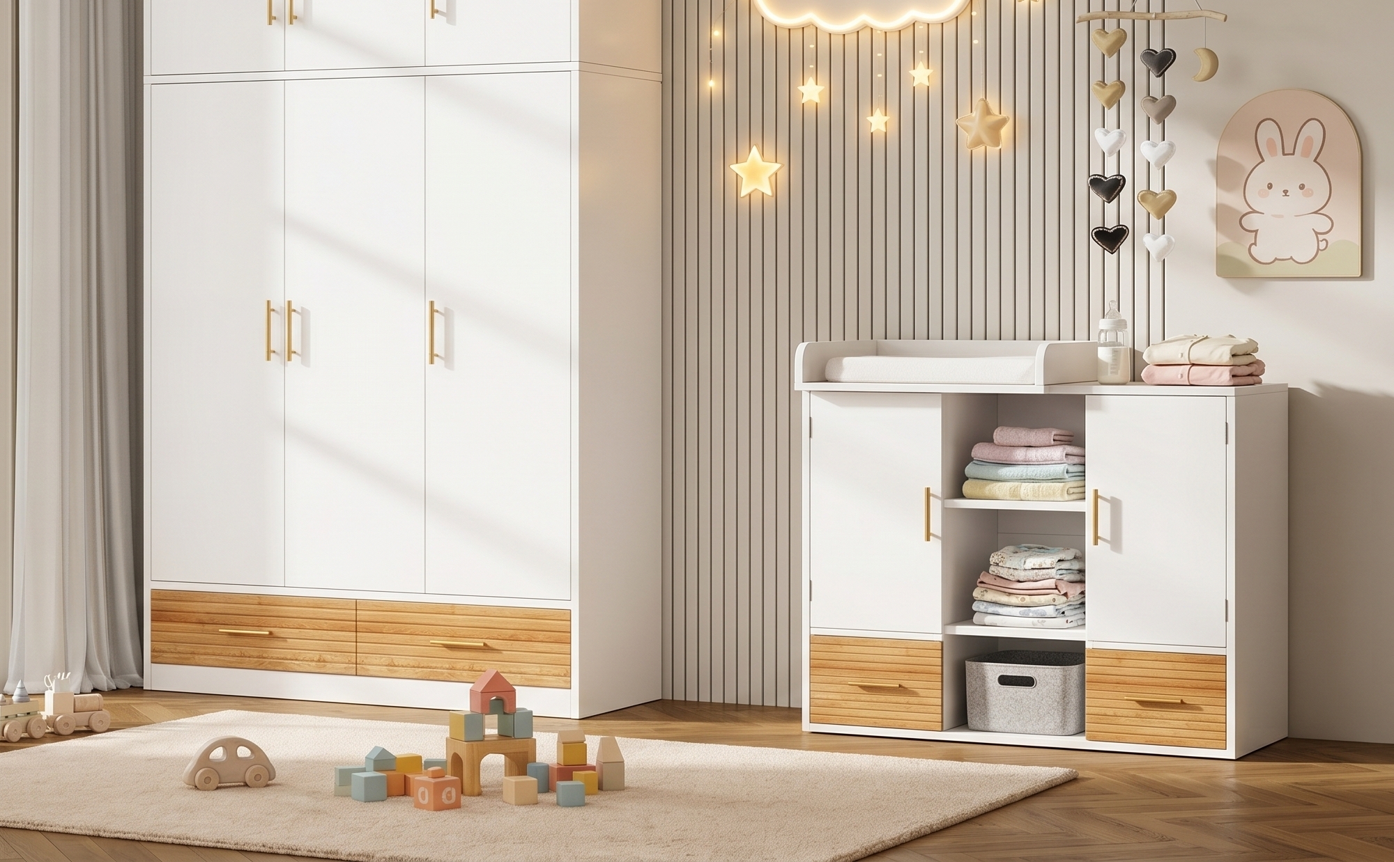 Détail du mobilier enfant