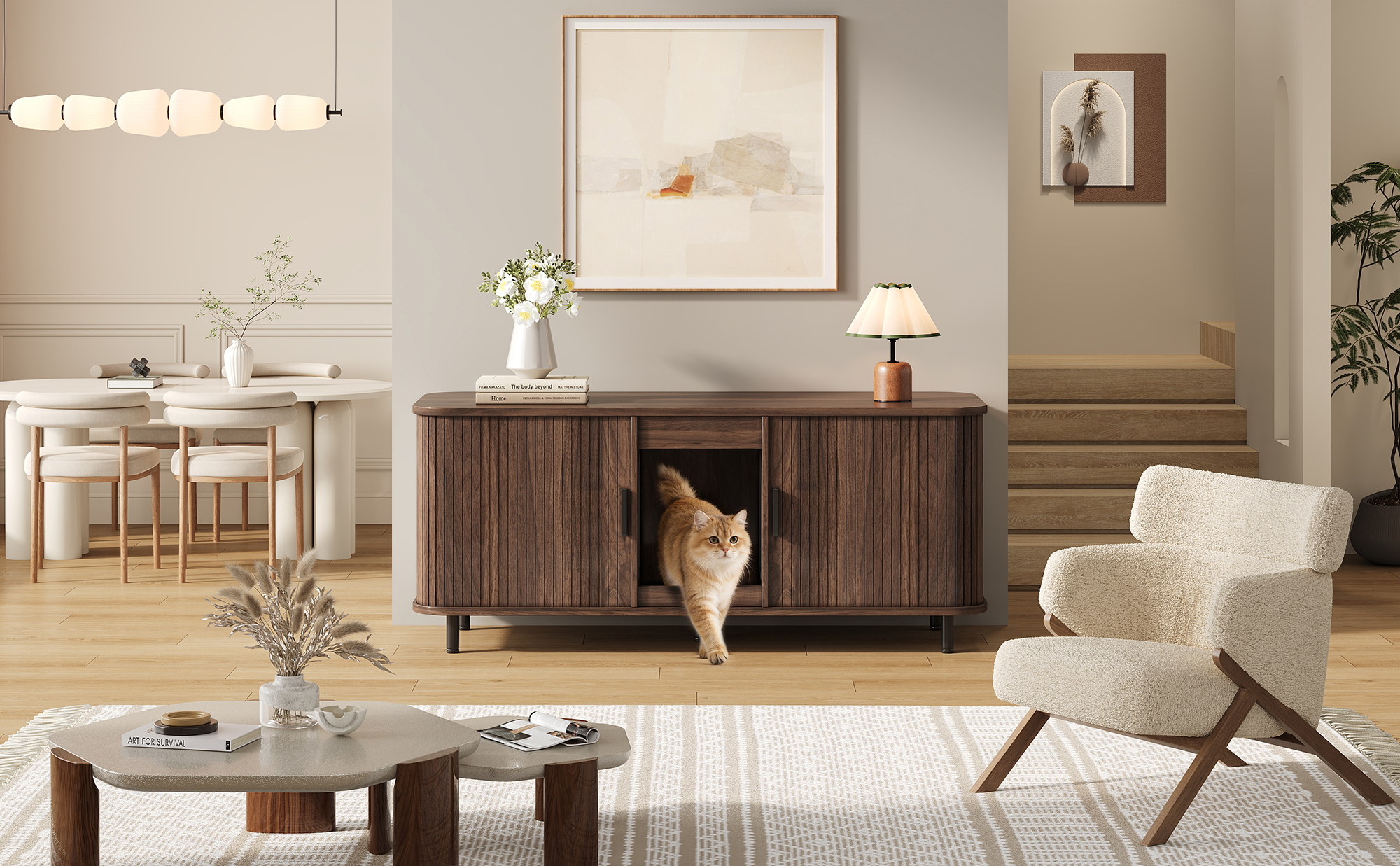 Plateau supérieur décoré