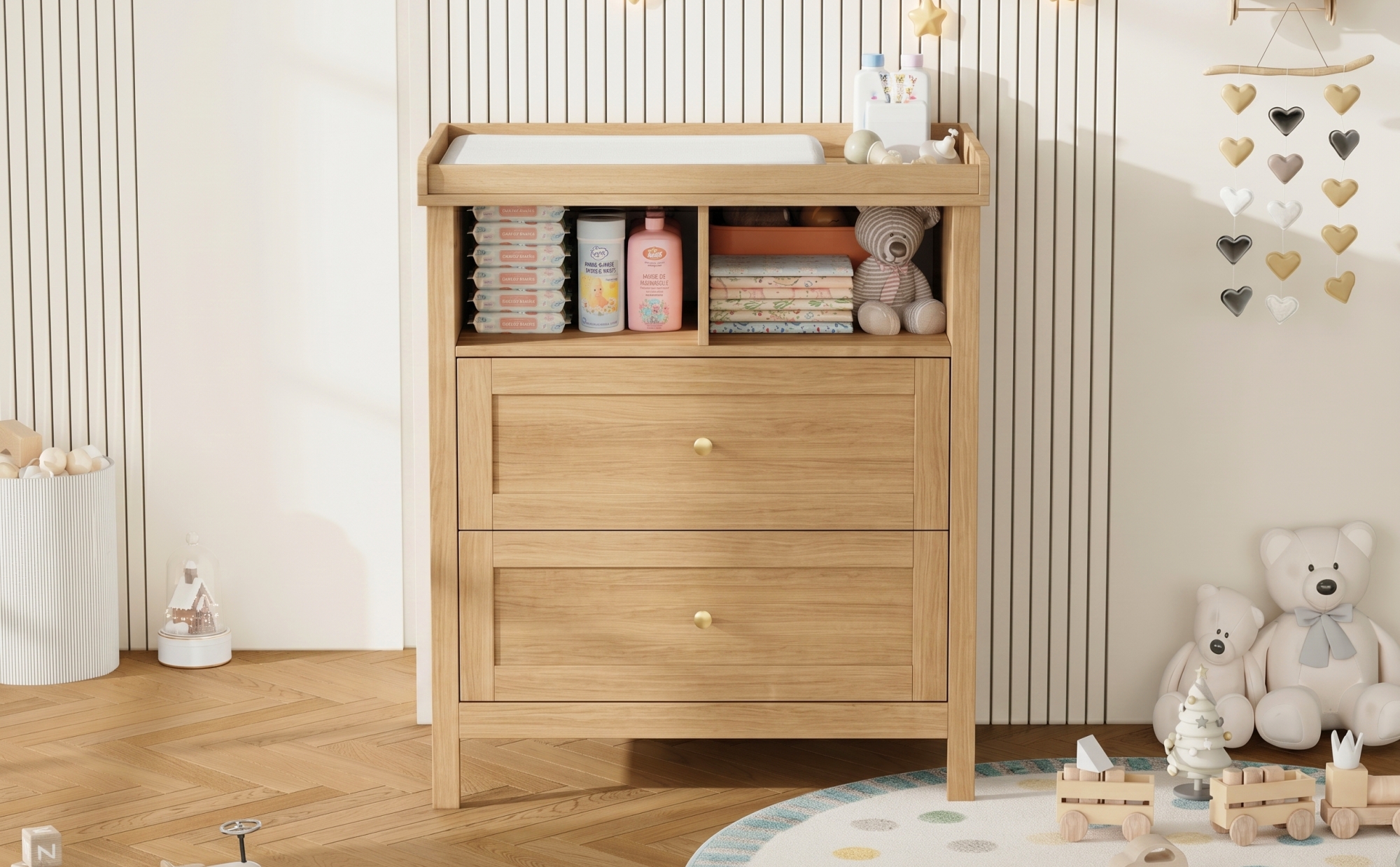 Détail du mobilier enfant