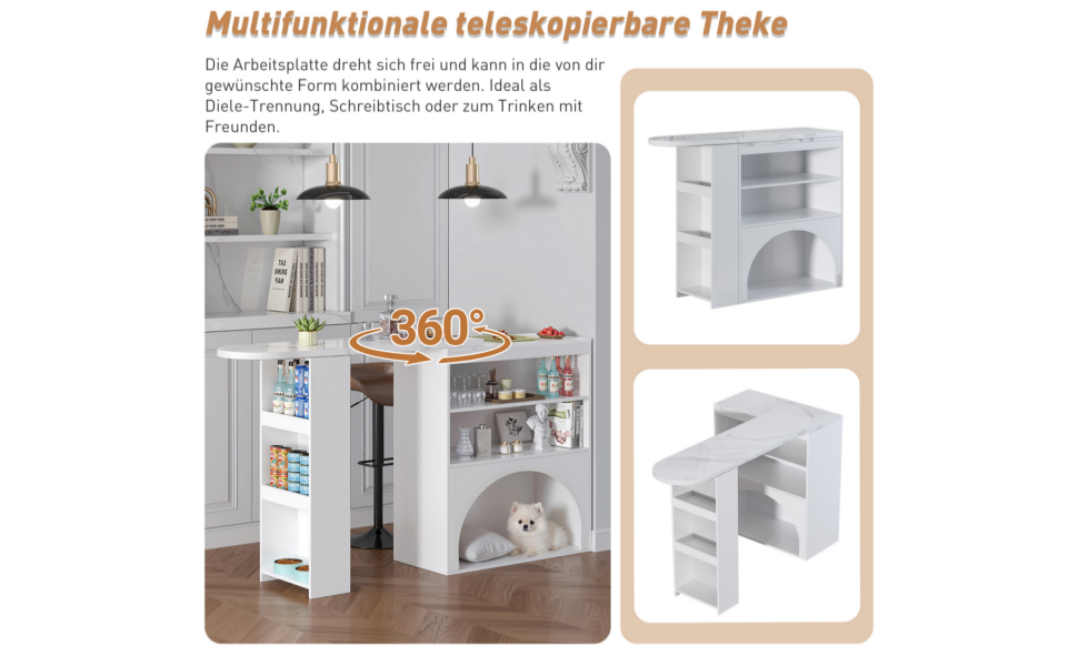 produit complet table‑bar extensible
