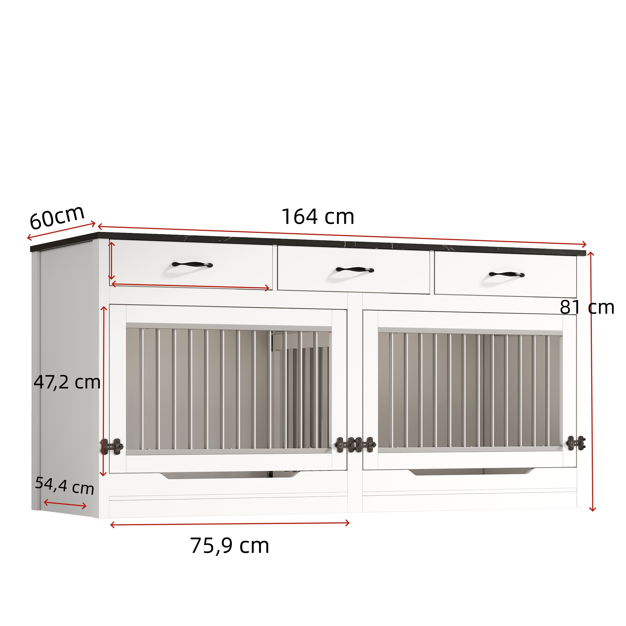 Dimensions du couchage rembourré