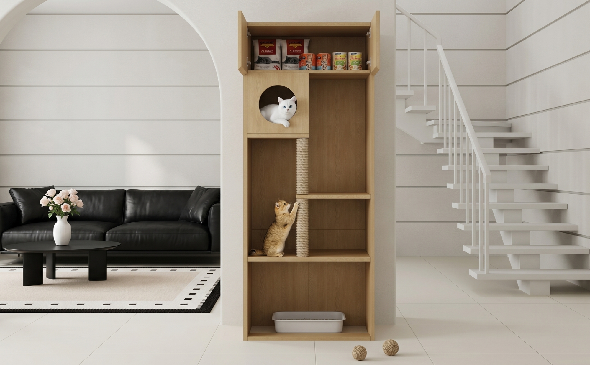 Détail du couchage rembourré