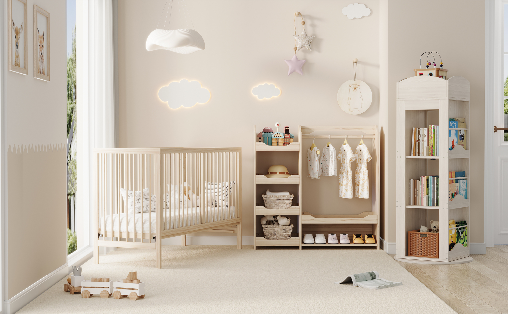 Détail du ensemble de mobilier enfant