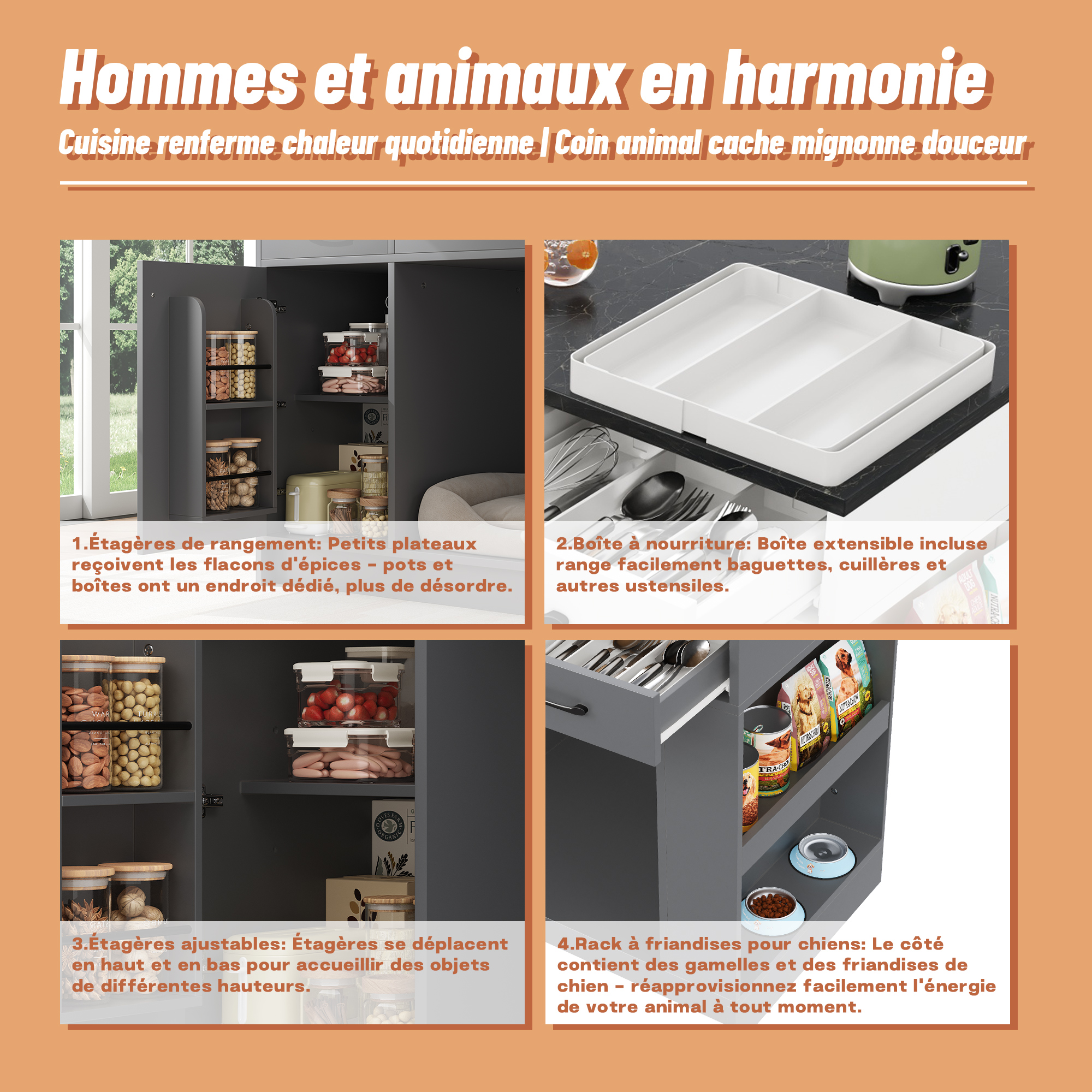 Présentation du îlot de cuisine