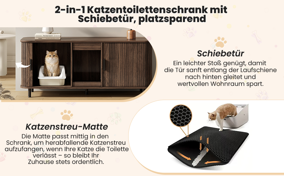 Deux chats dans leurs espaces séparés