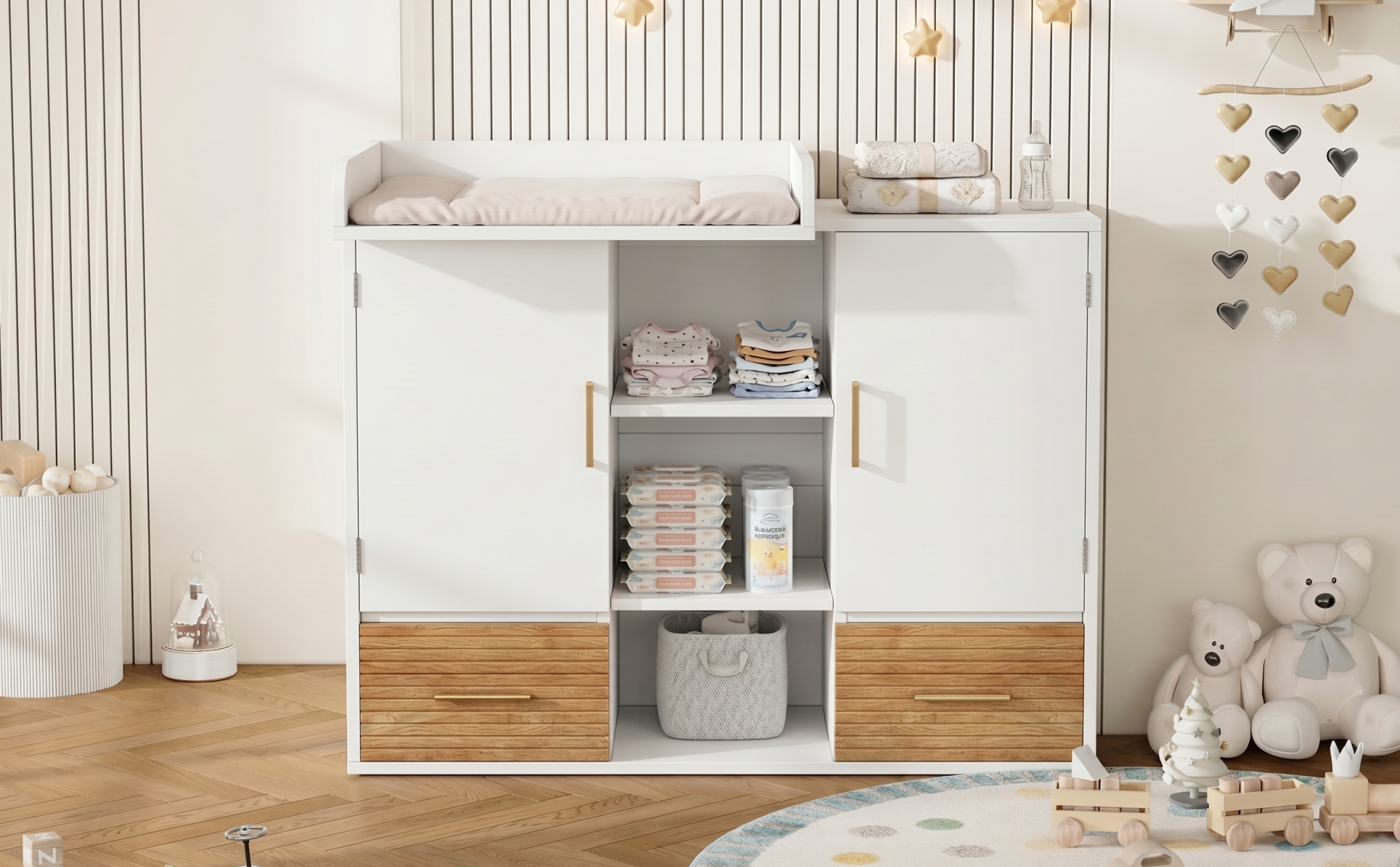 Détail du mobilier enfant
