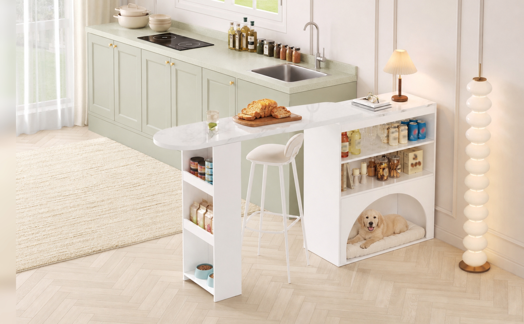 Détail du table à manger