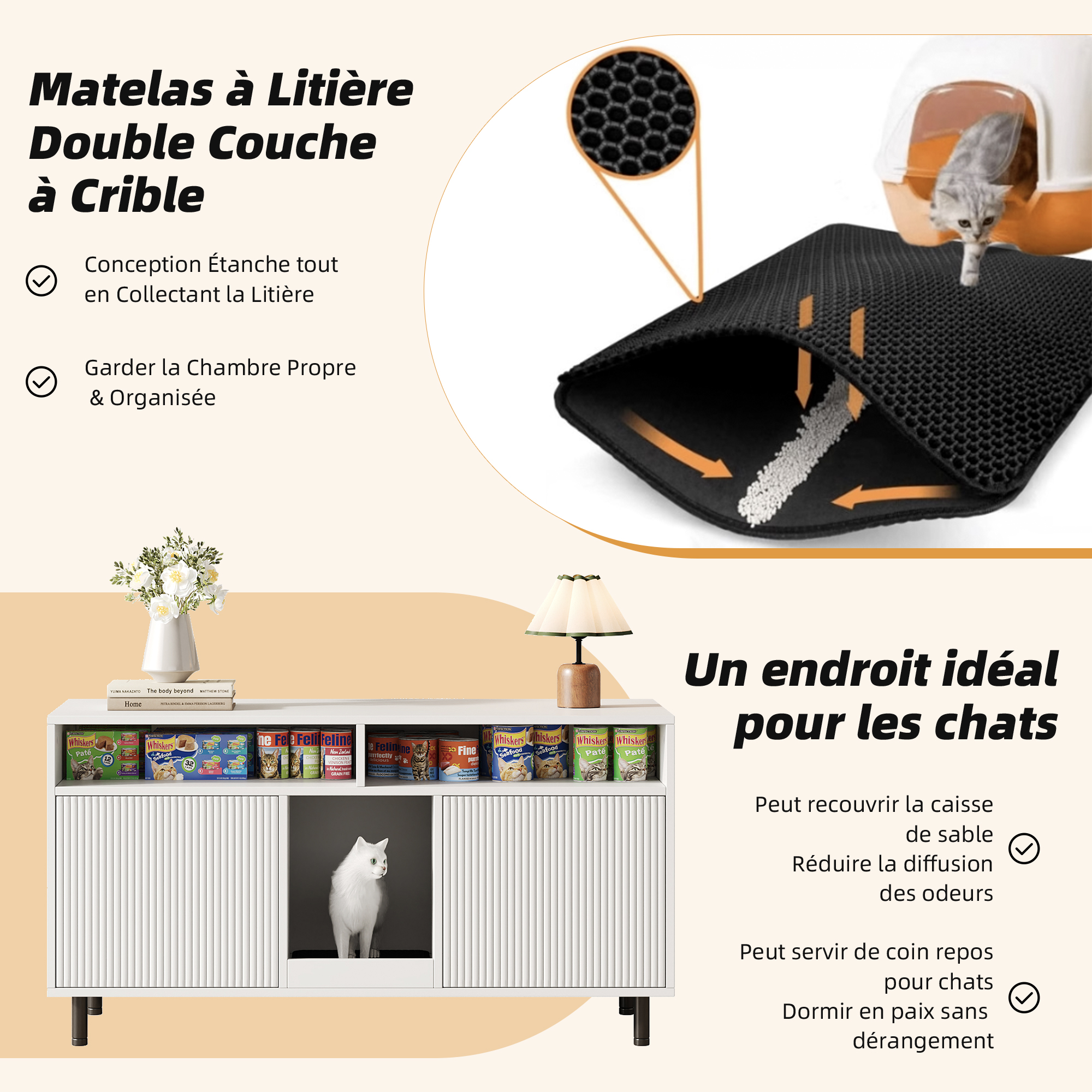 Meuble litterie chat - vue 9