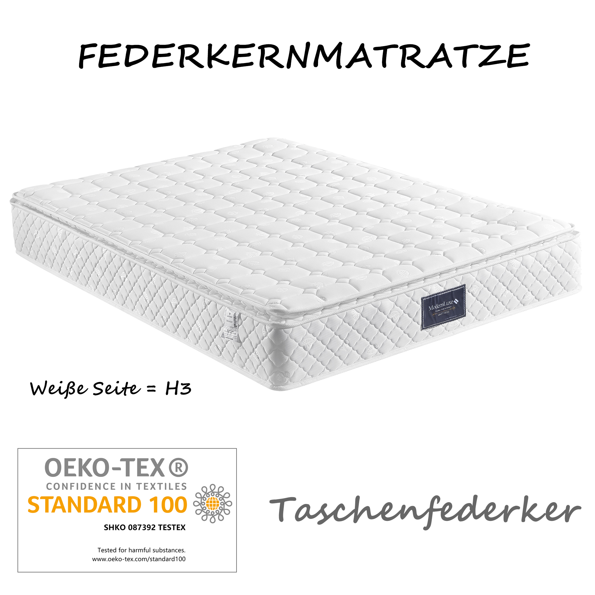 Polsterbett Doppelbett Leselicht mit Ladefunktion 