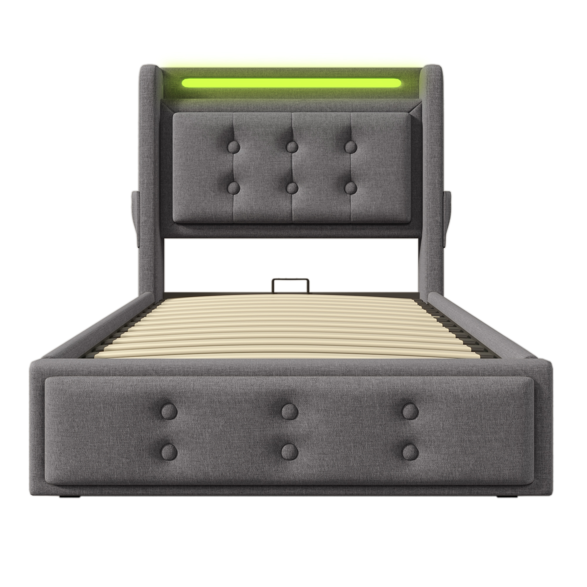 lattes relevables par bandes tissu