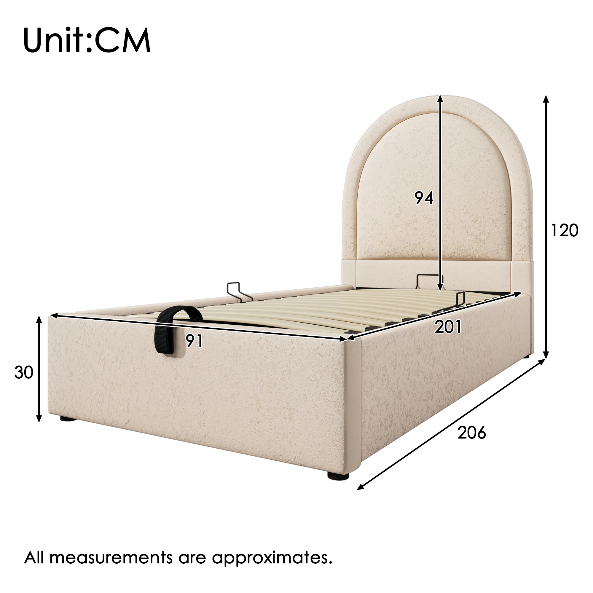 Polsterbett Kinderbett,Einzelbett mit kosmischem M