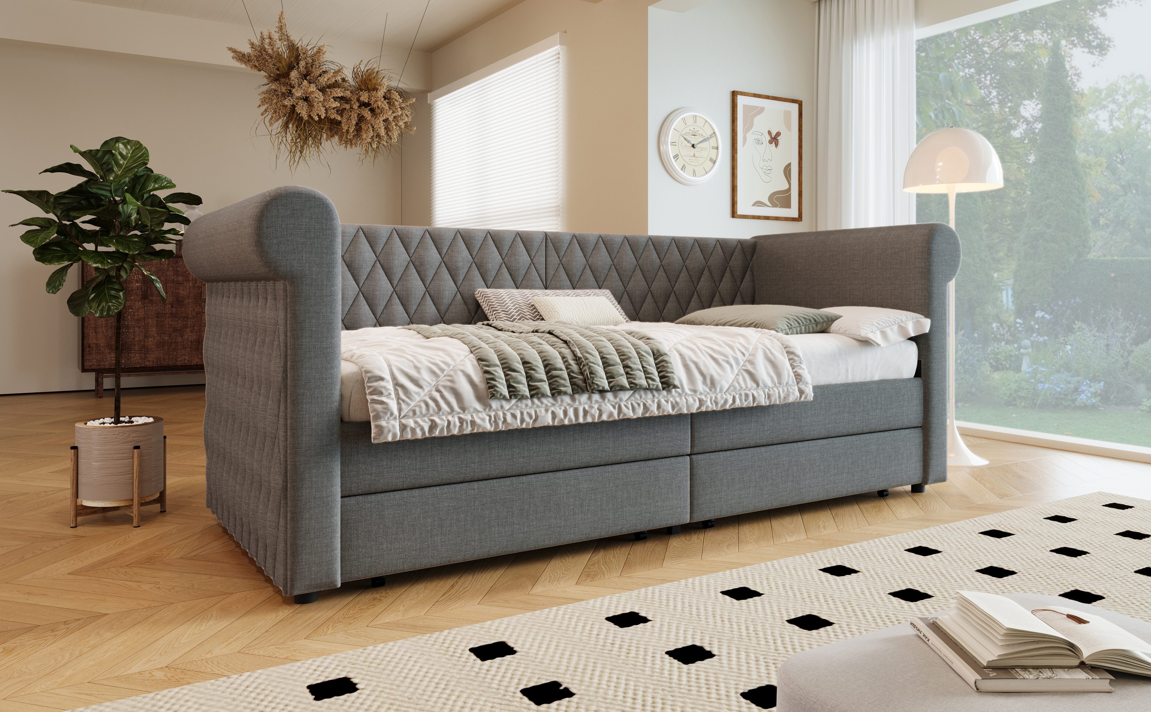Détail du lit banquette