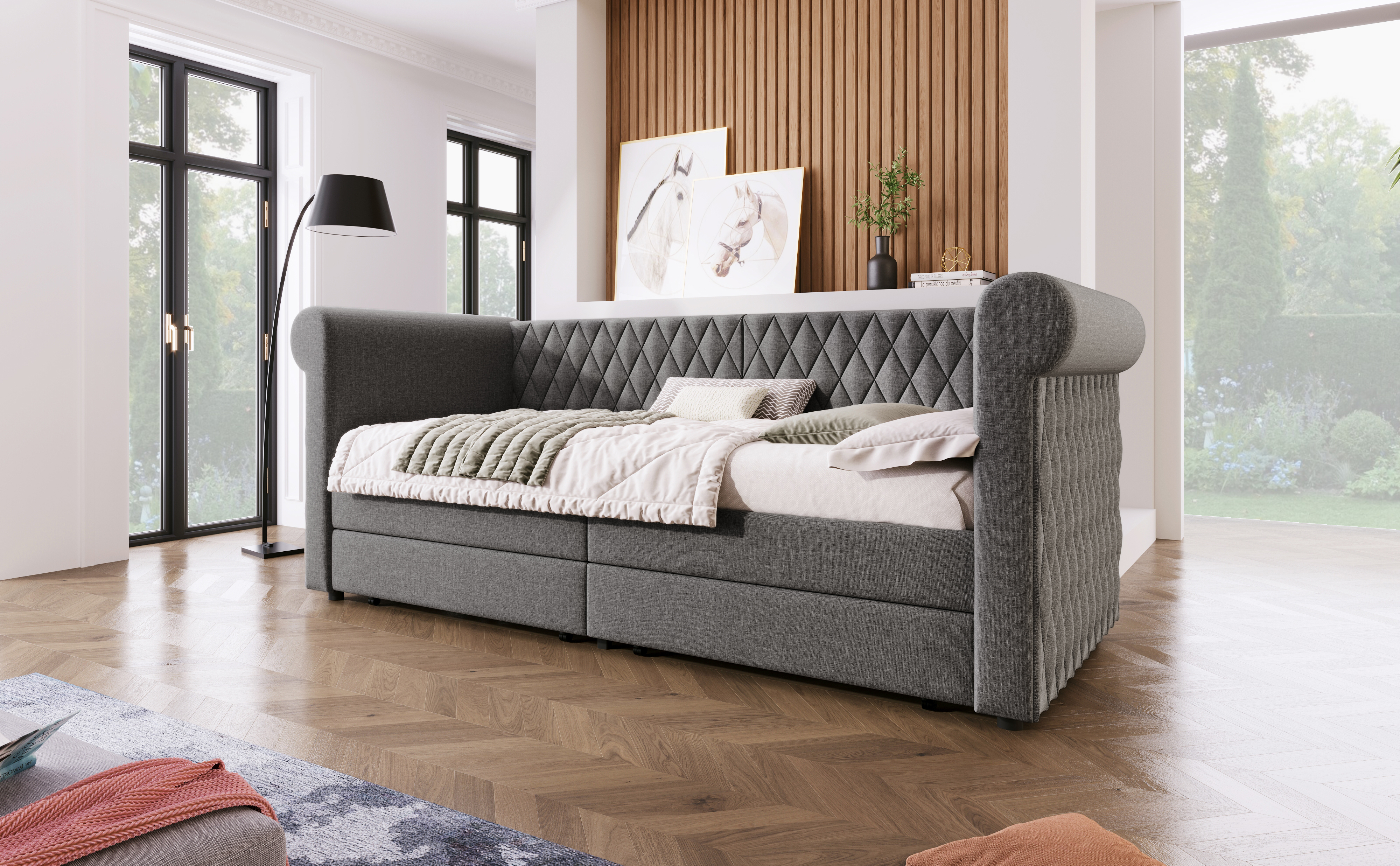 Détail du lit banquette