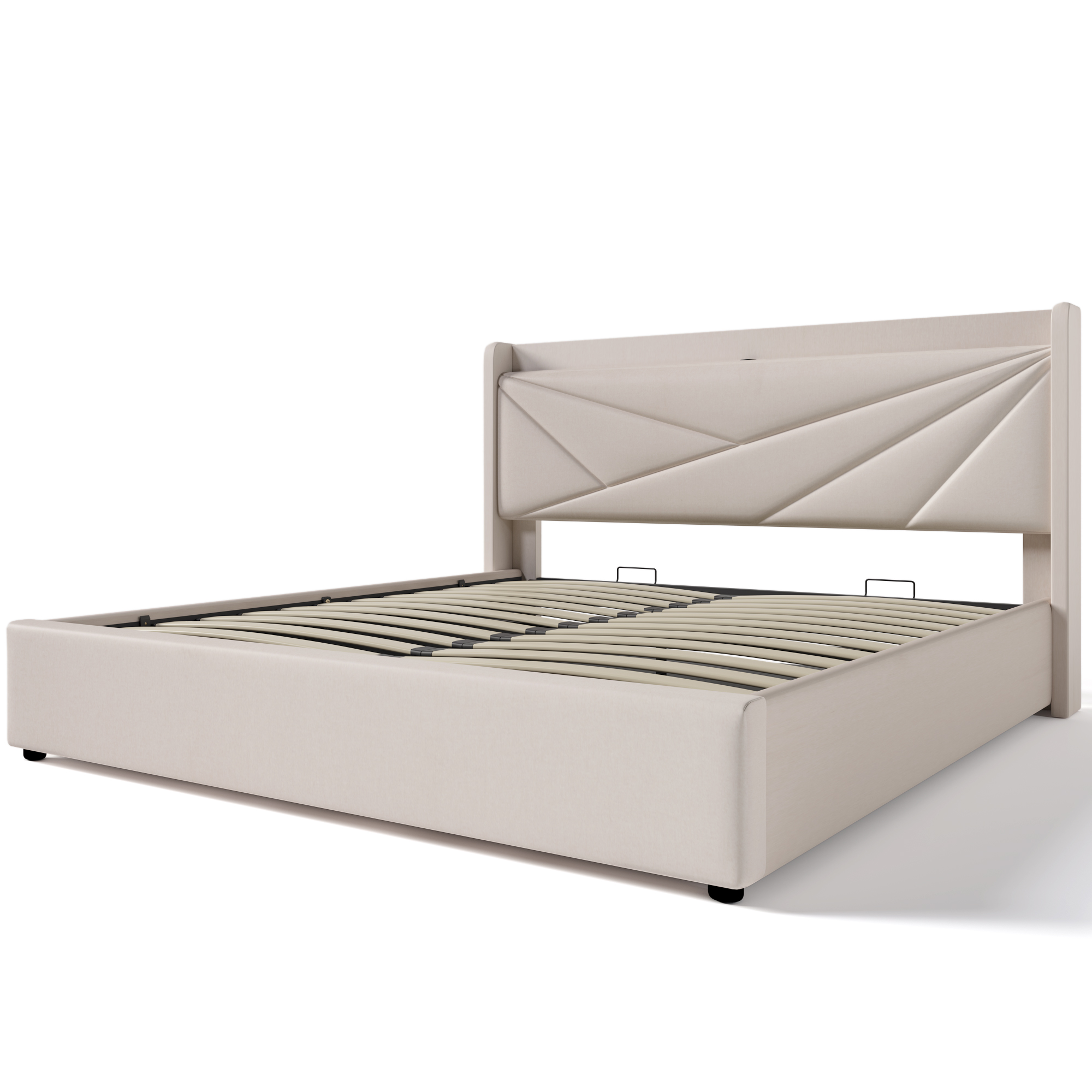 Polsterbett Doppelbett Stauraum Bettkasten mit USB
